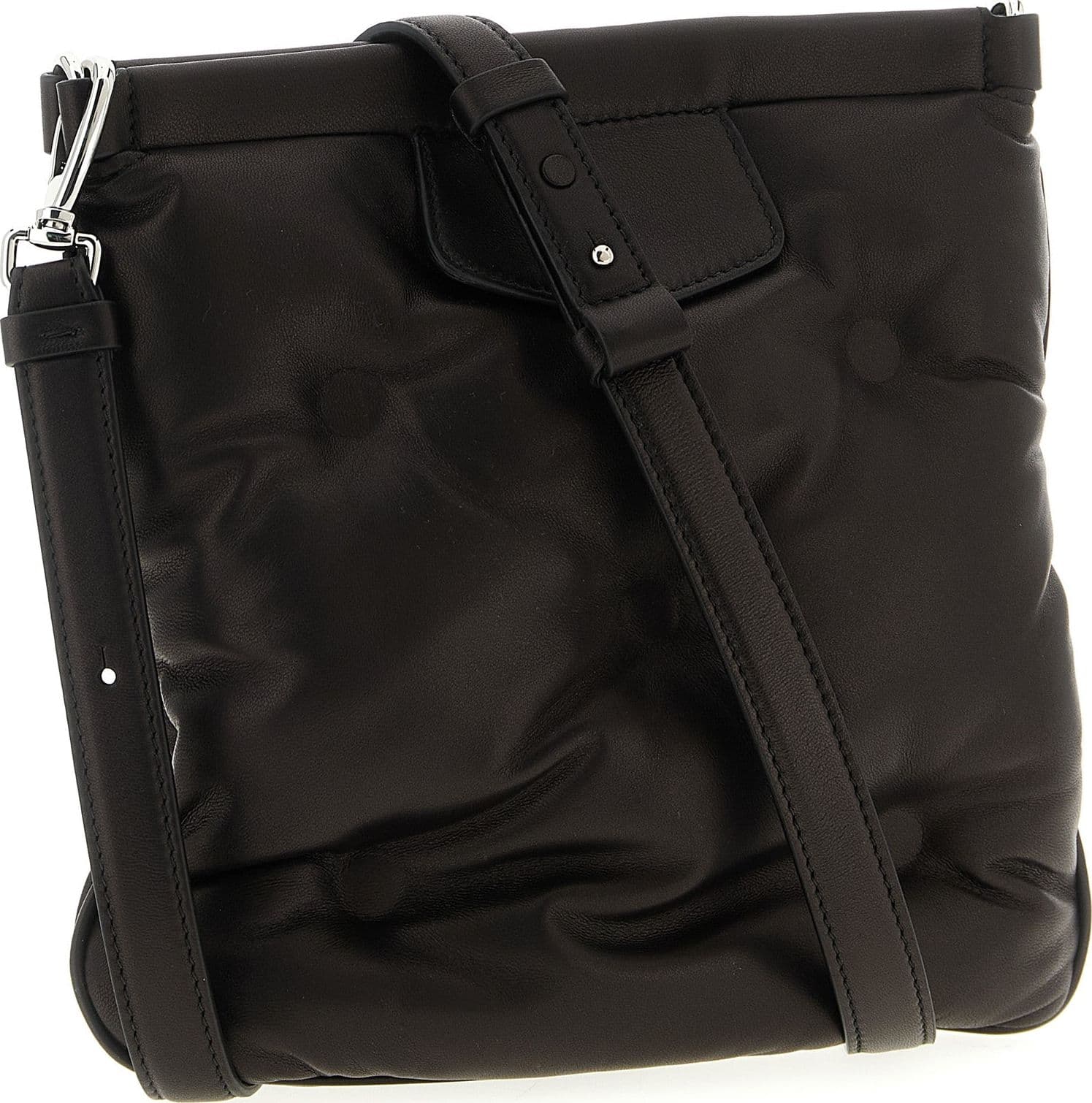 Black Lambskin Crossbody Bag - 2