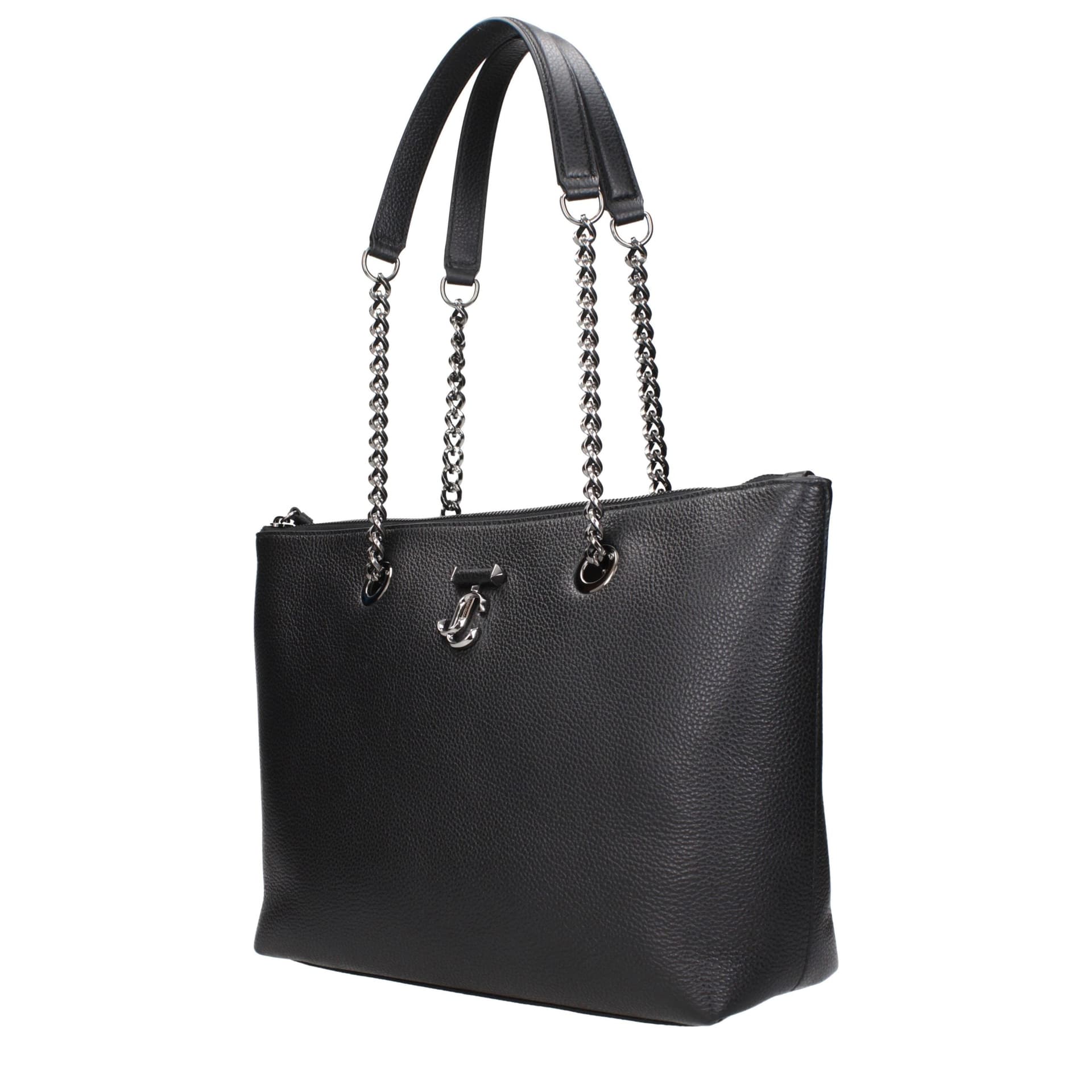 Black Leather Shoulder Bag - 2
