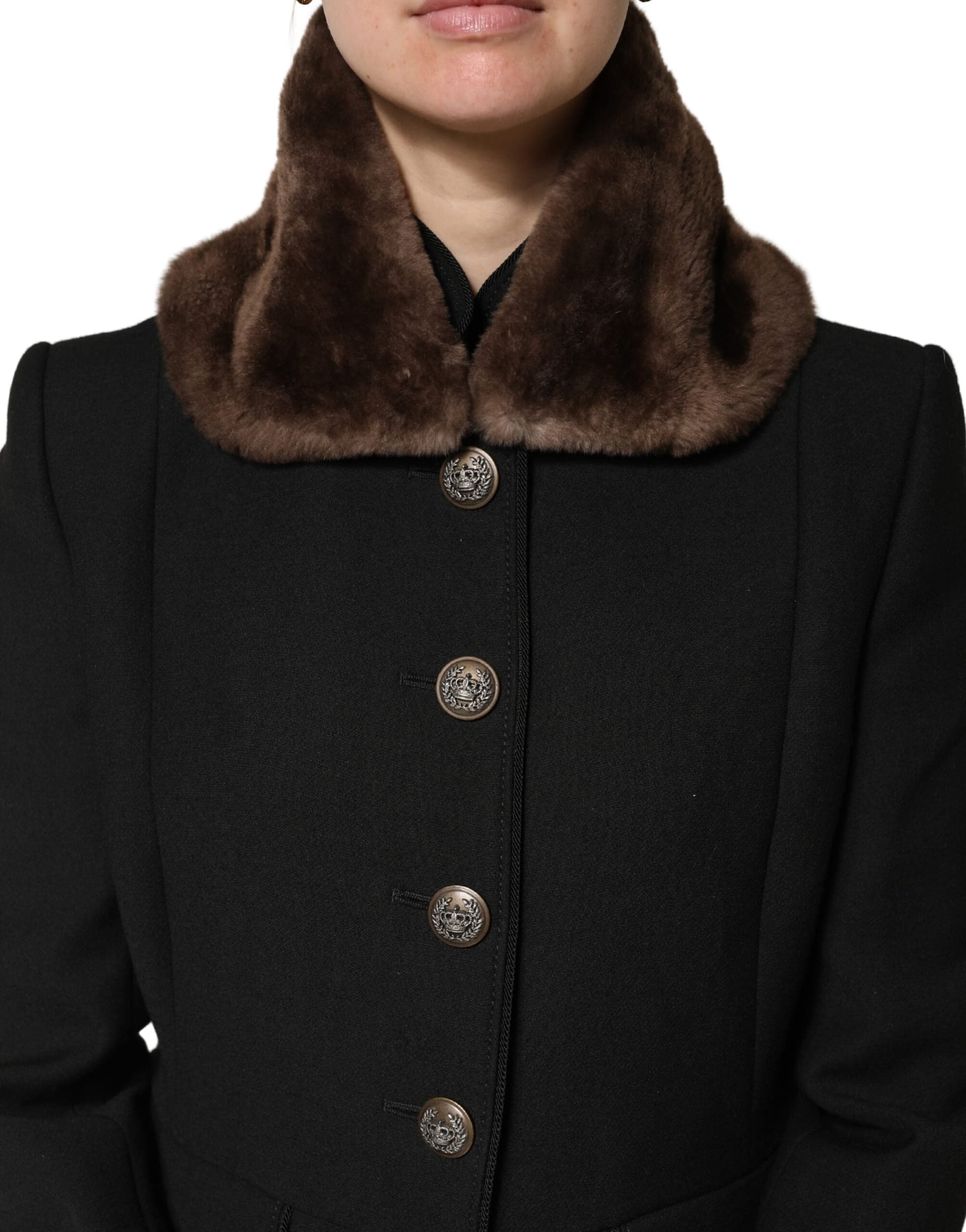 Brown Fur Shoulder Collar Neck Wrap 60cm x 14cm Scarf - 2
