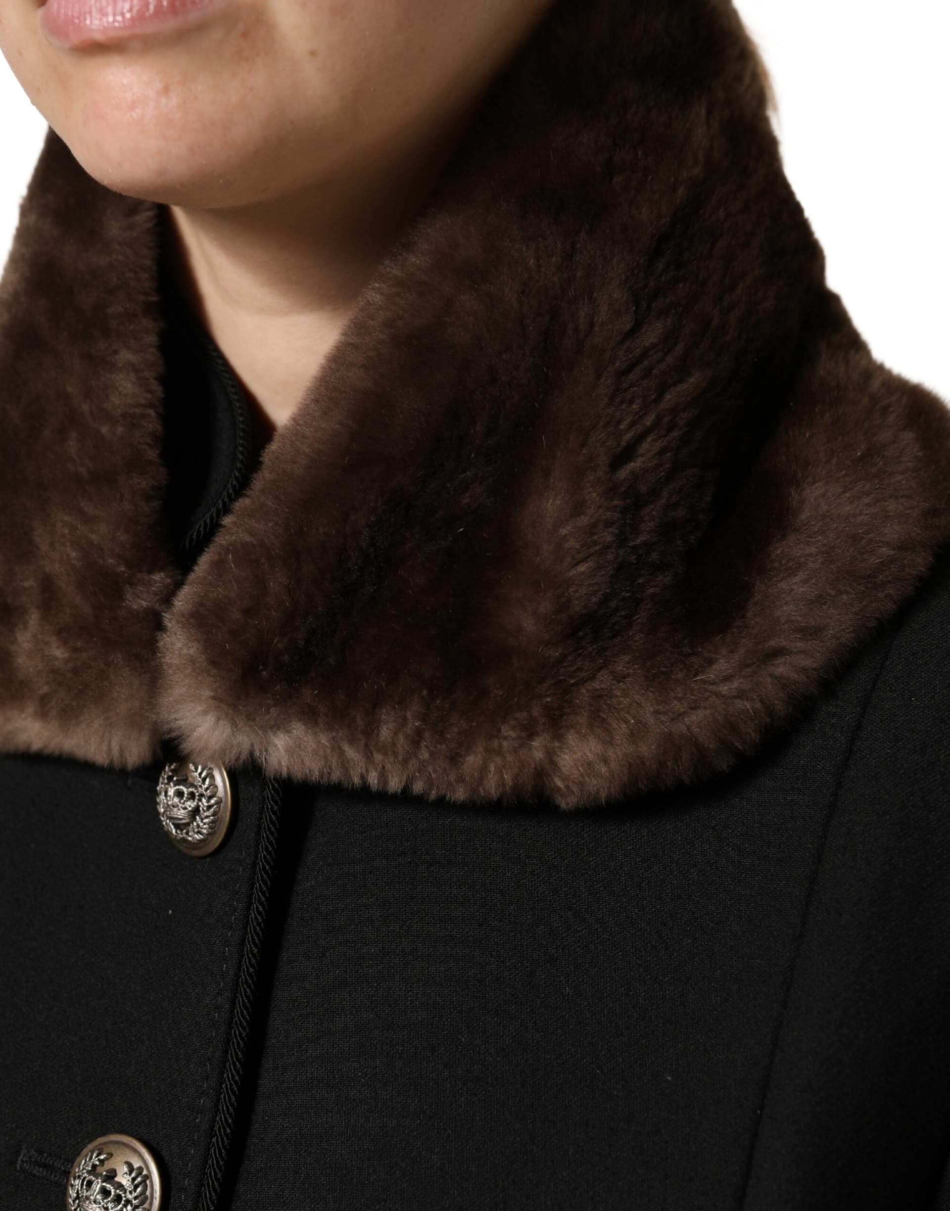 Brown Fur Shoulder Collar Neck Wrap 60cm x 14cm Scarf - 4