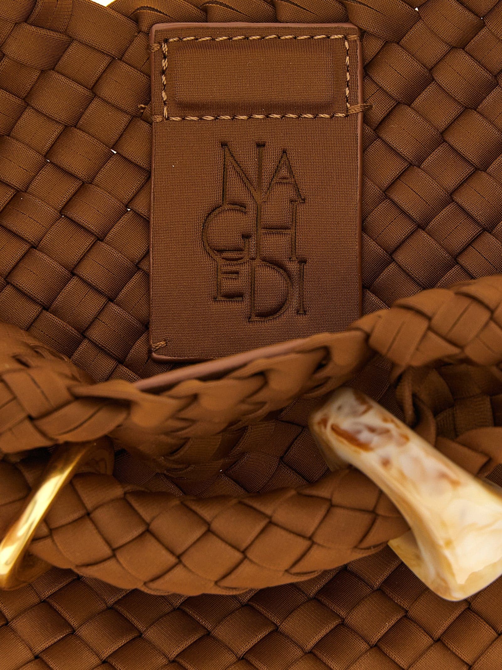 Brown Nylon Handbag - 4