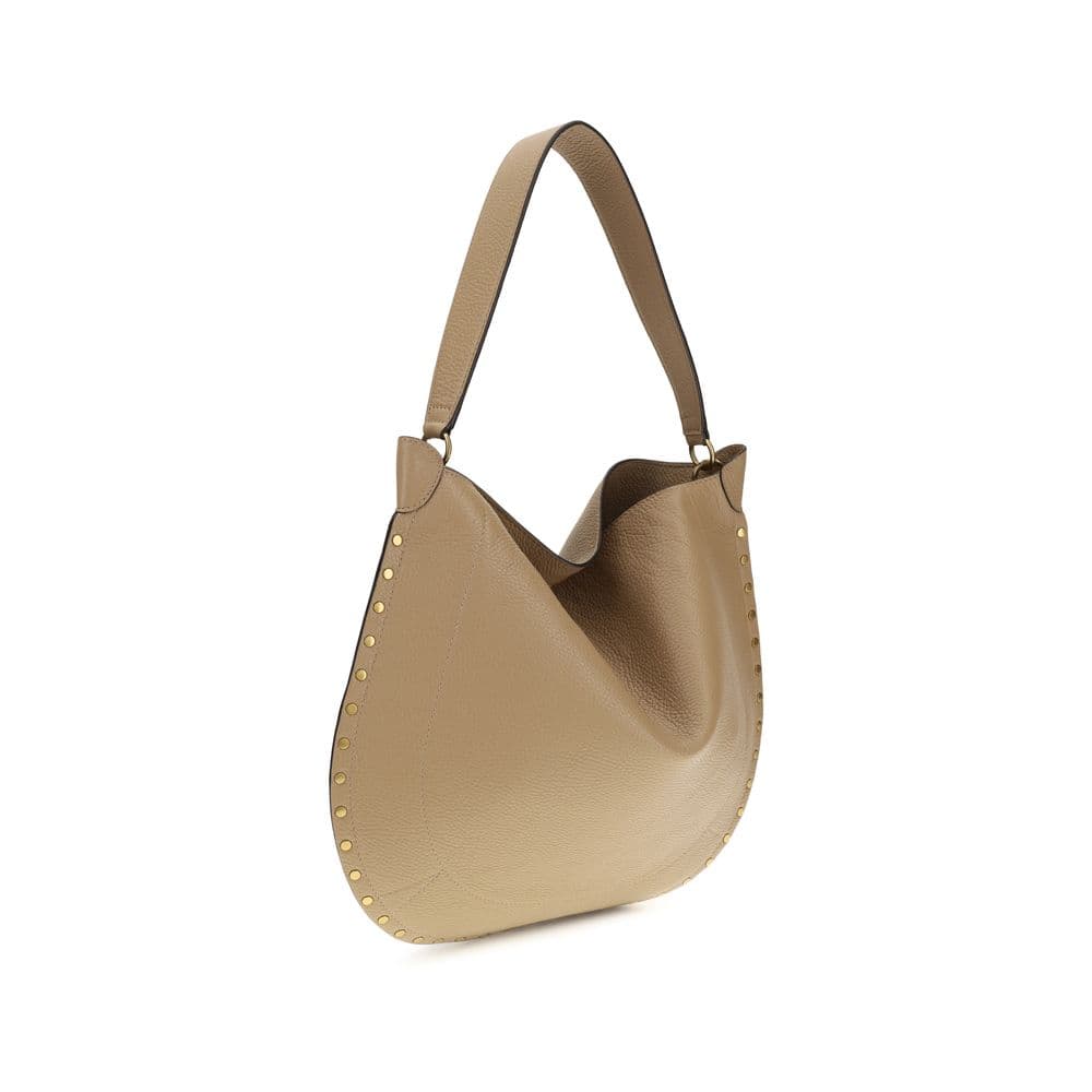 Beige Calf Leather Bos Taurus Shoulder Bag - 3
