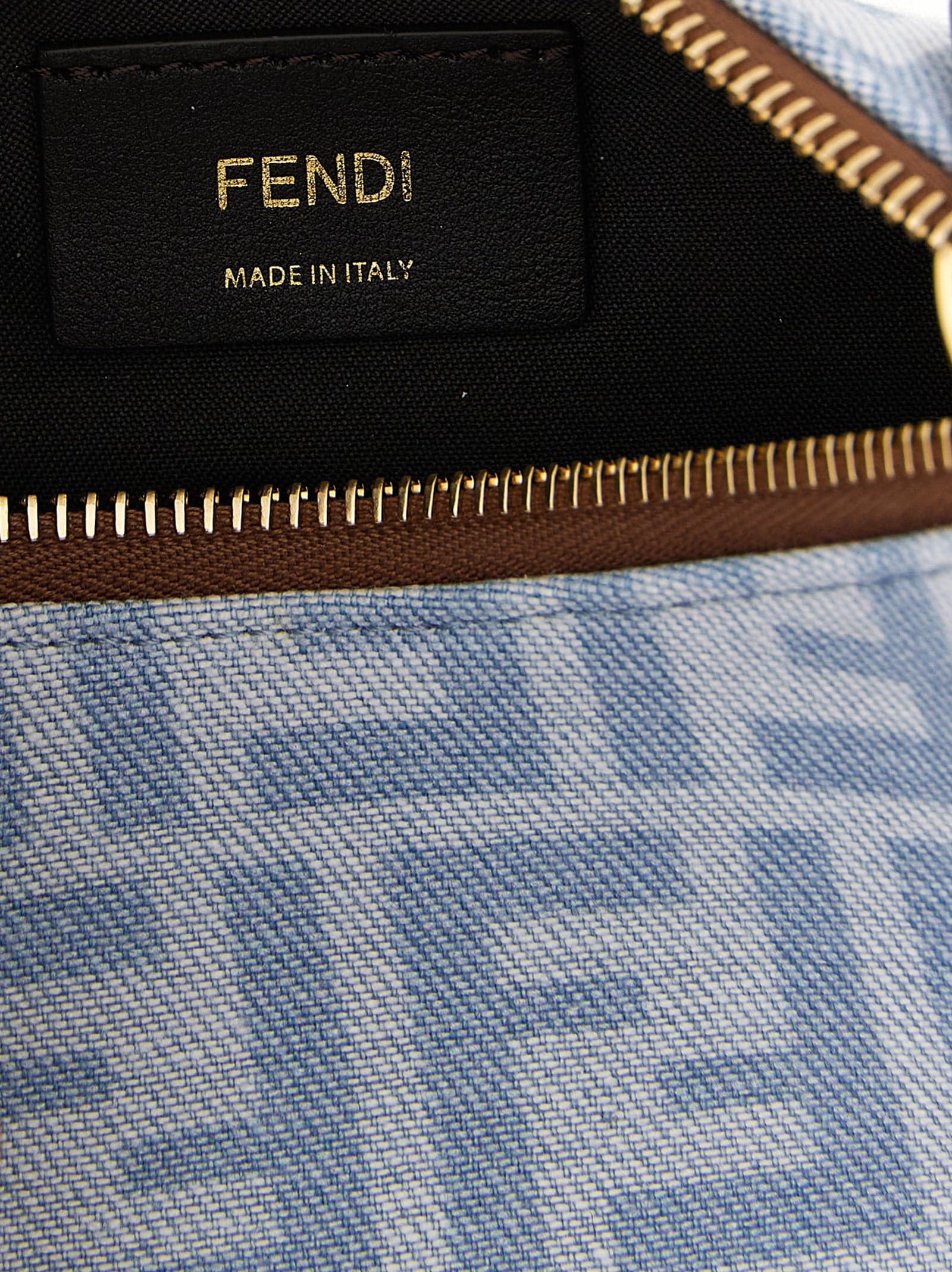 Blue Cotton Handbag - 4