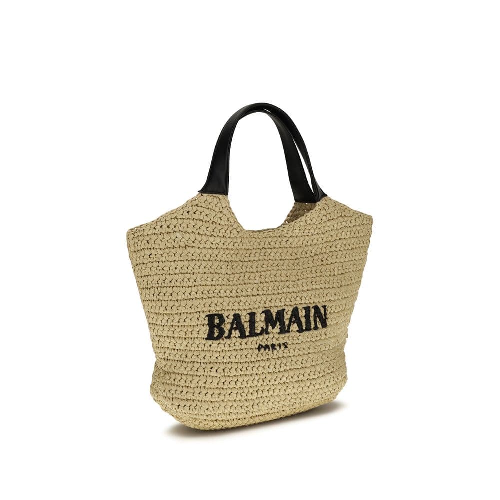 Beige Viscose Shoulder Bag - 2