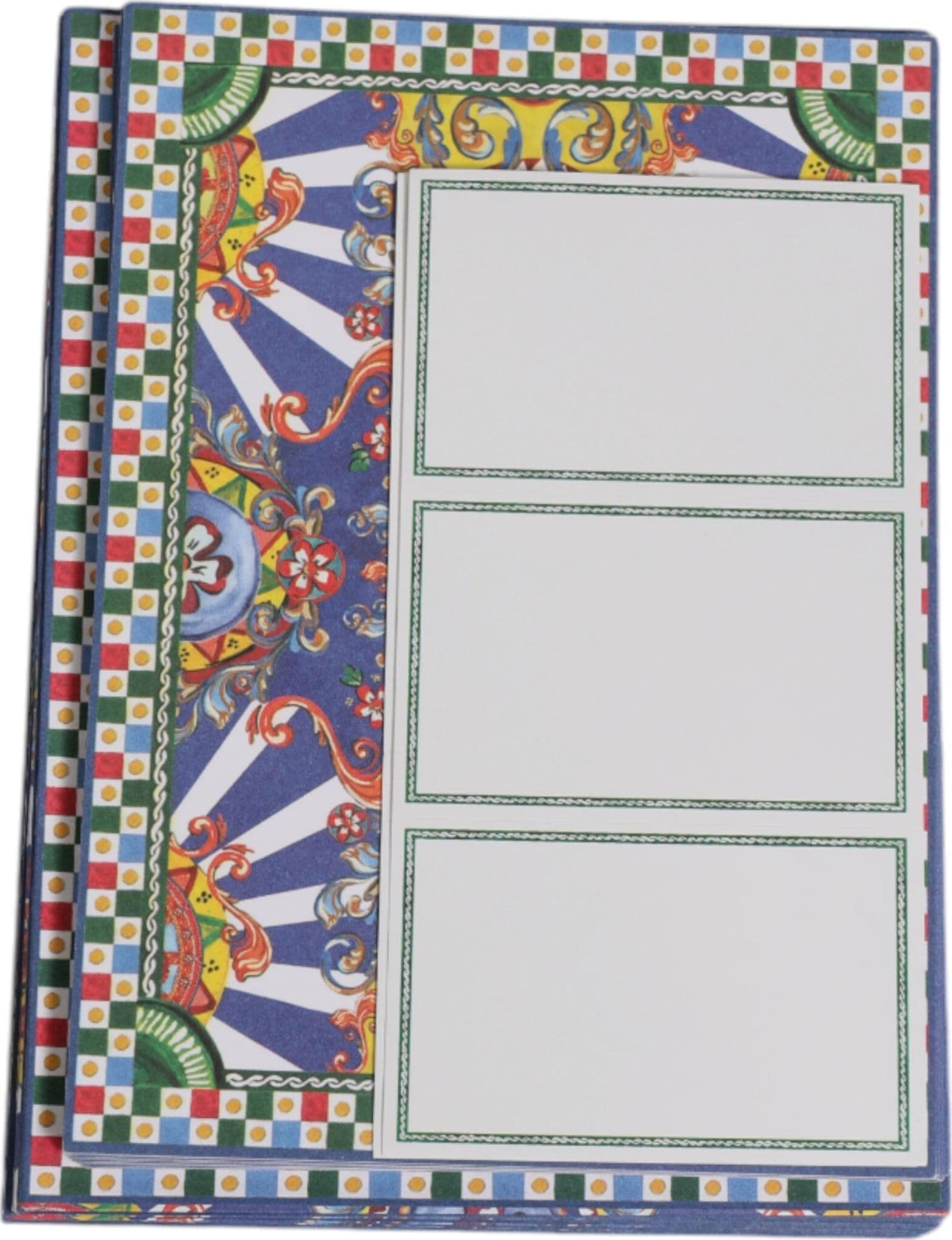 Multicolor Carretto Siciliano Envelope Post Card Holder - 4
