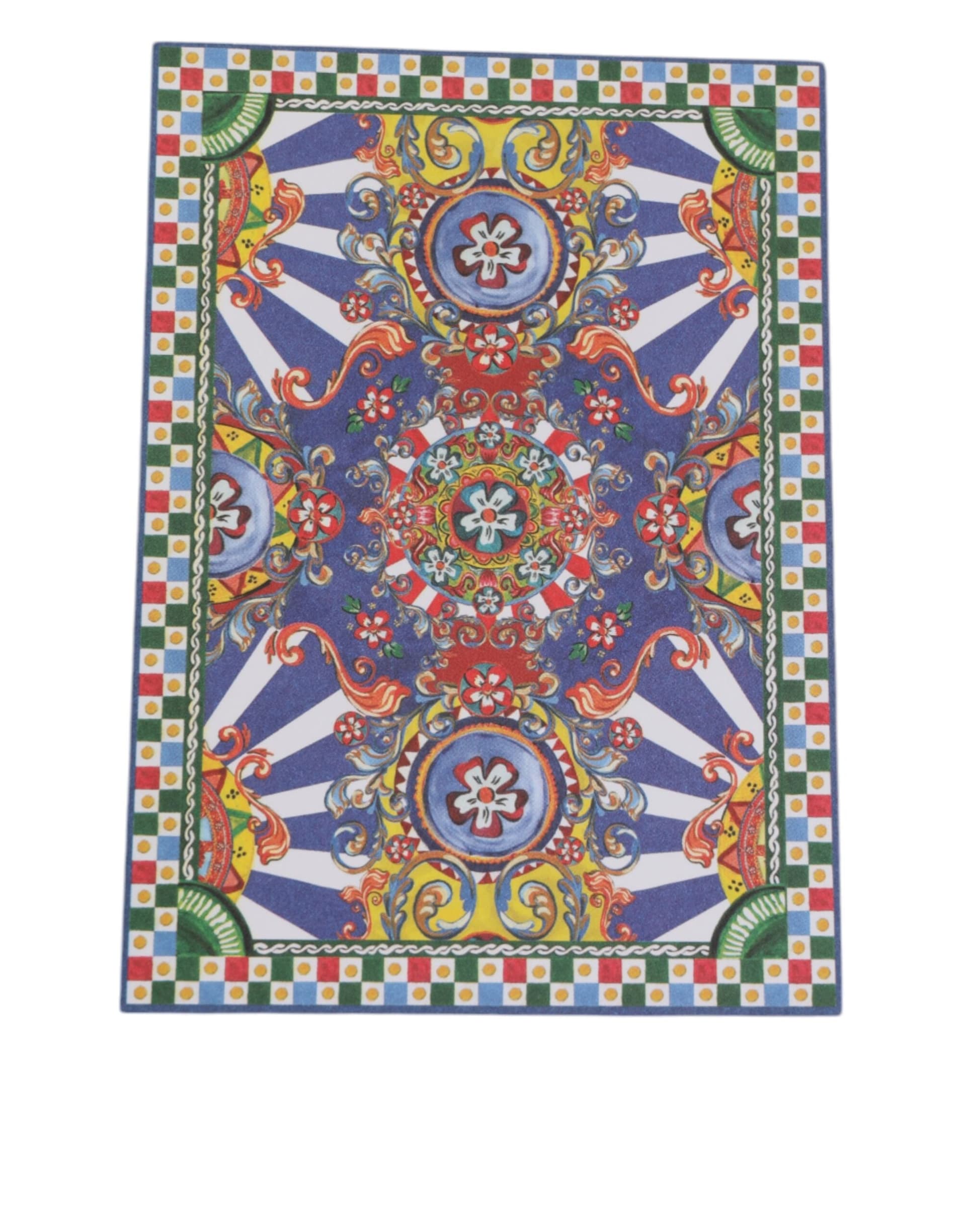 Multicolor Carretto Siciliano Envelope Post Card Holder - 7