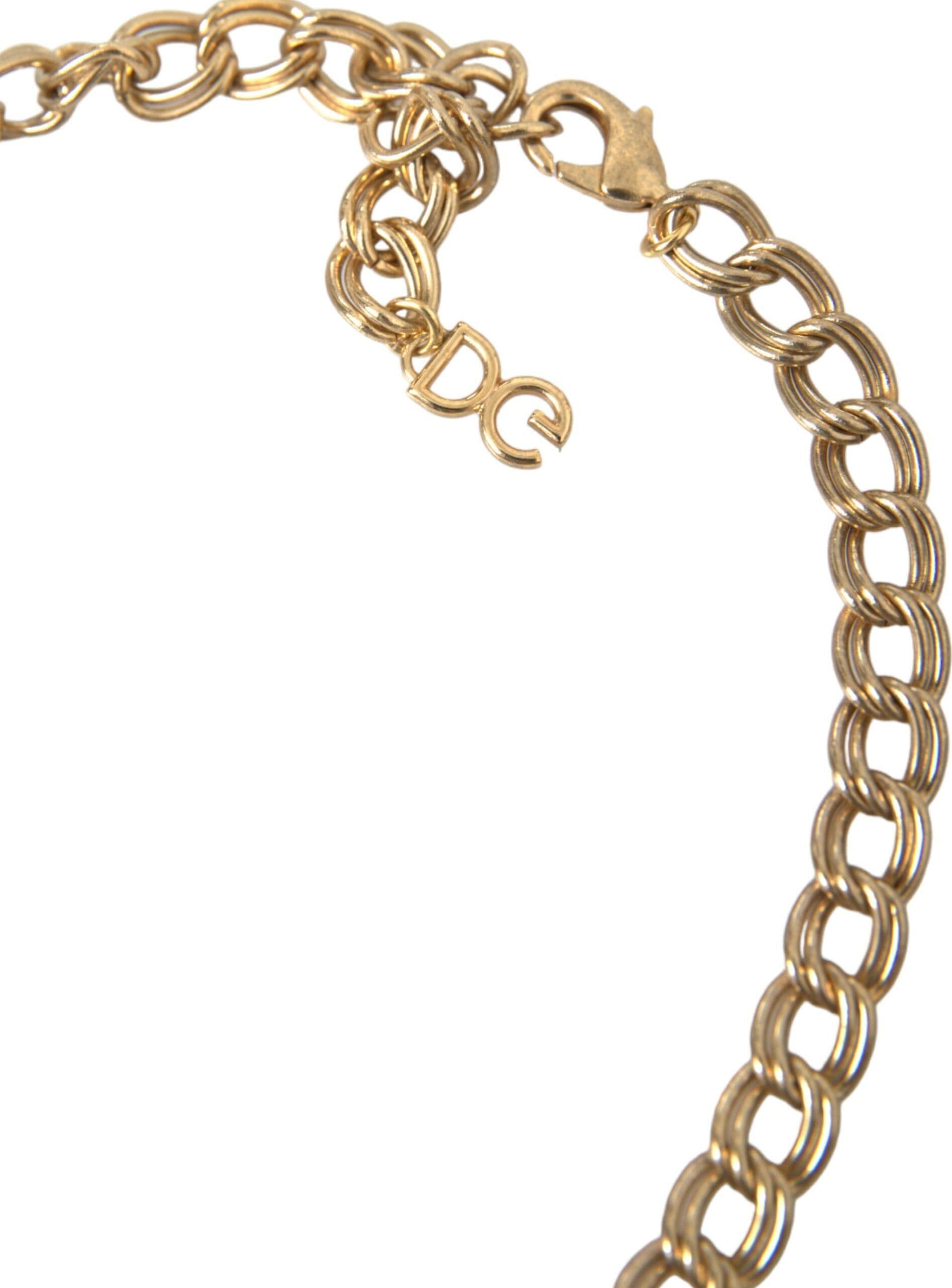 Gold Chain Rose Cross Strawberry Star Pendant Necklace - 3