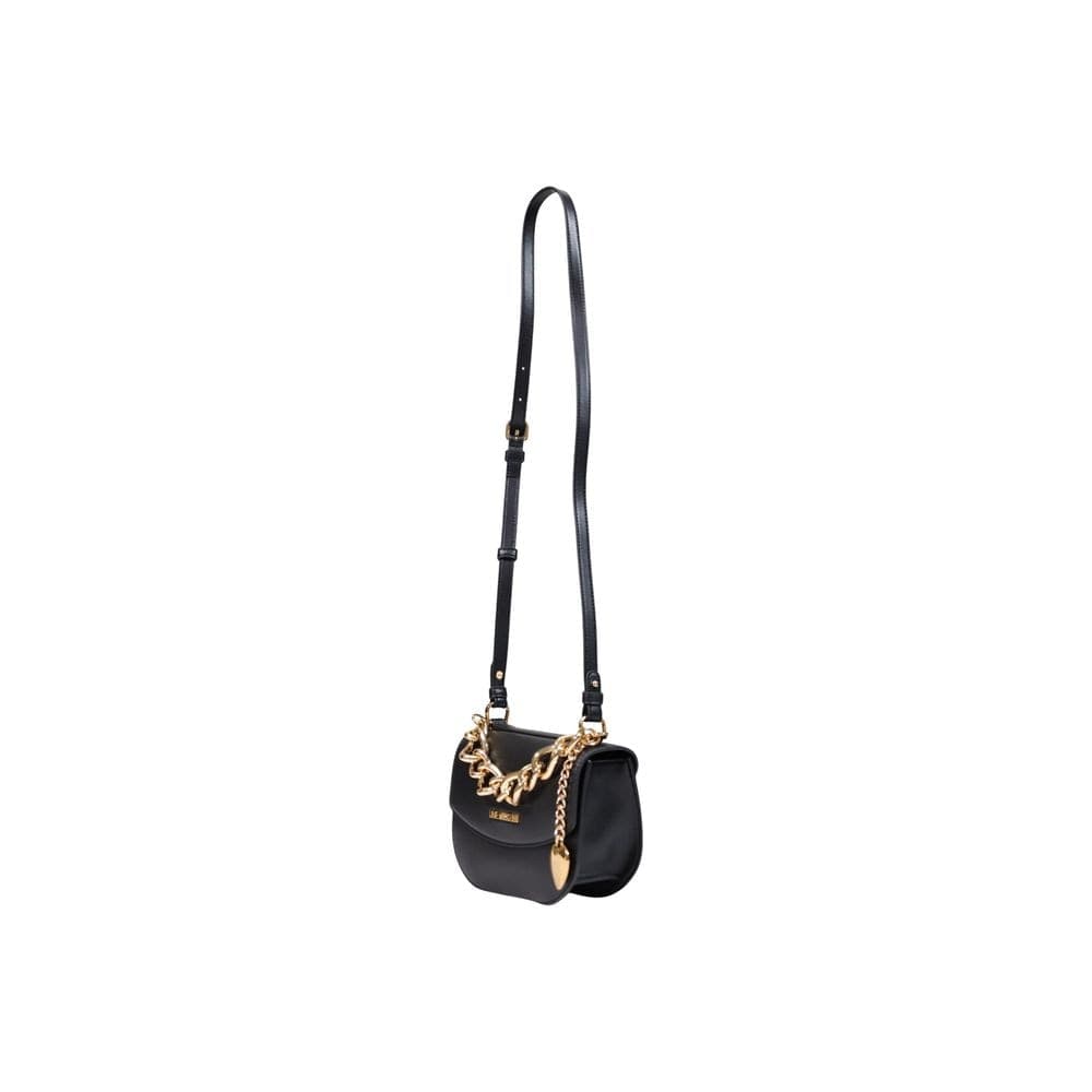 Black Polyester Handbag - 2