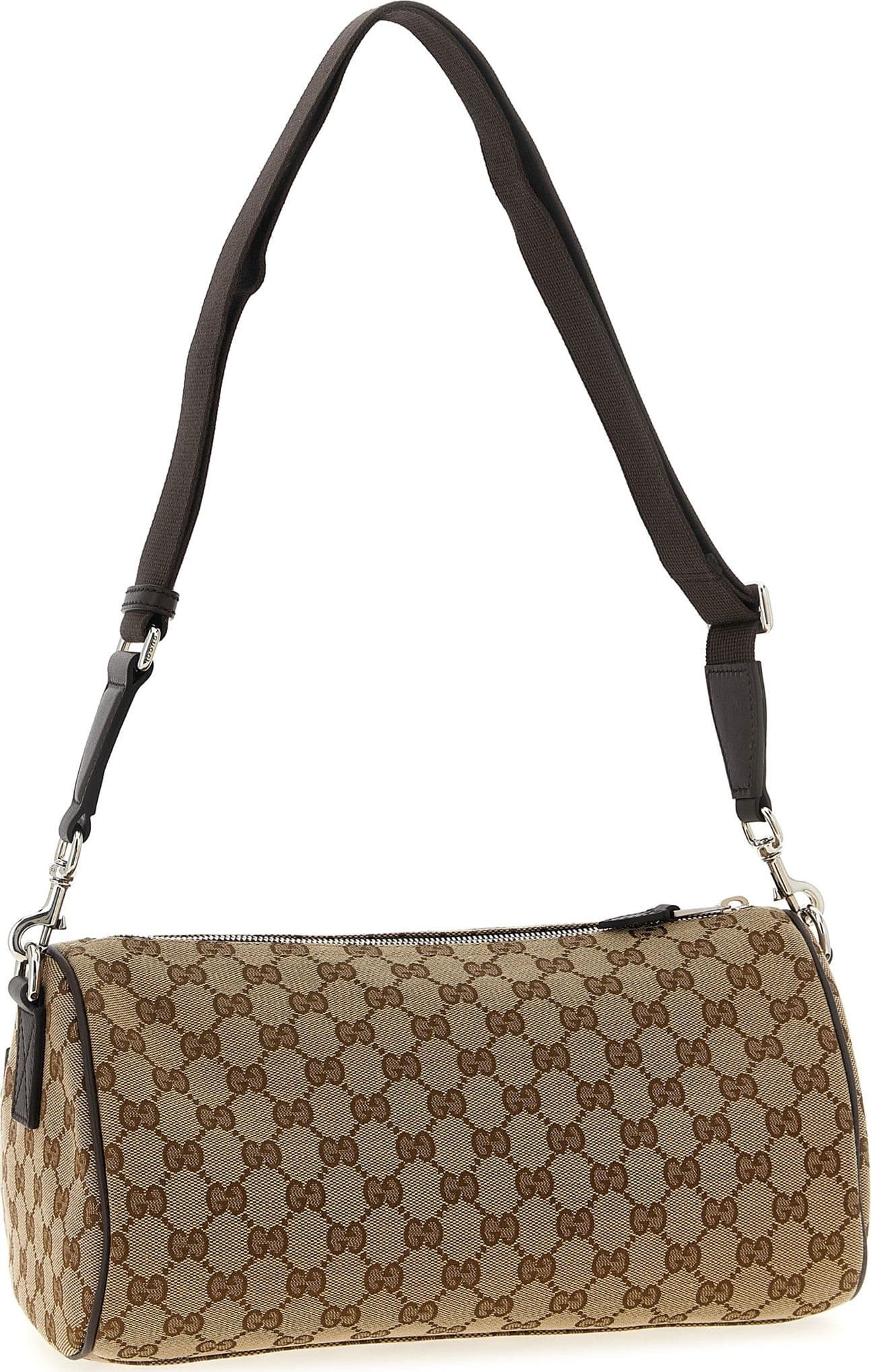 Beige Polyester Crossbody Bag - 2