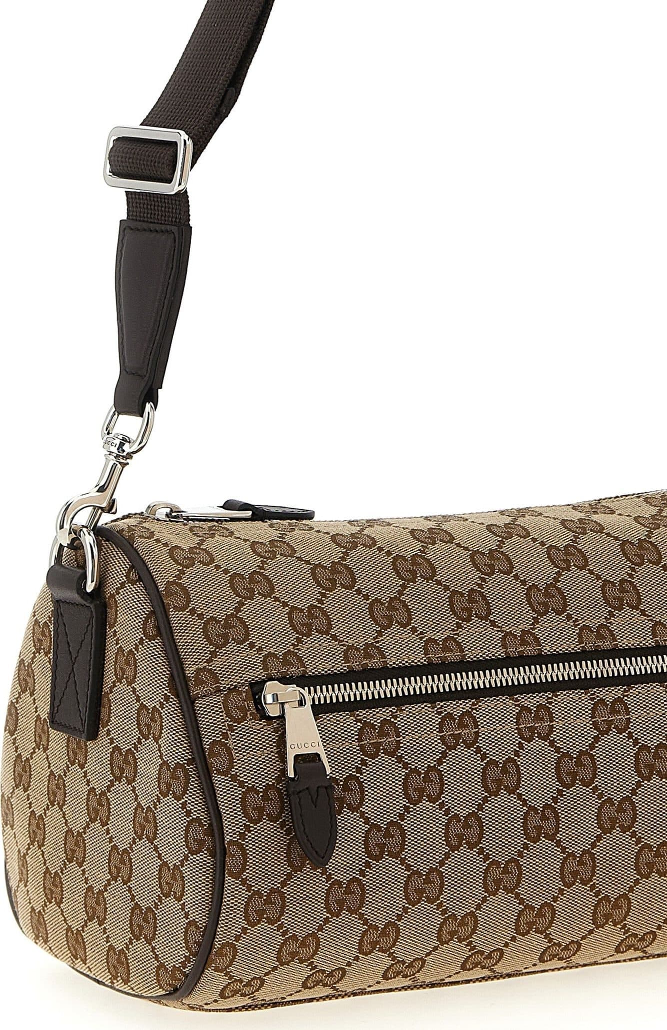 Beige Polyester Crossbody Bag - 3