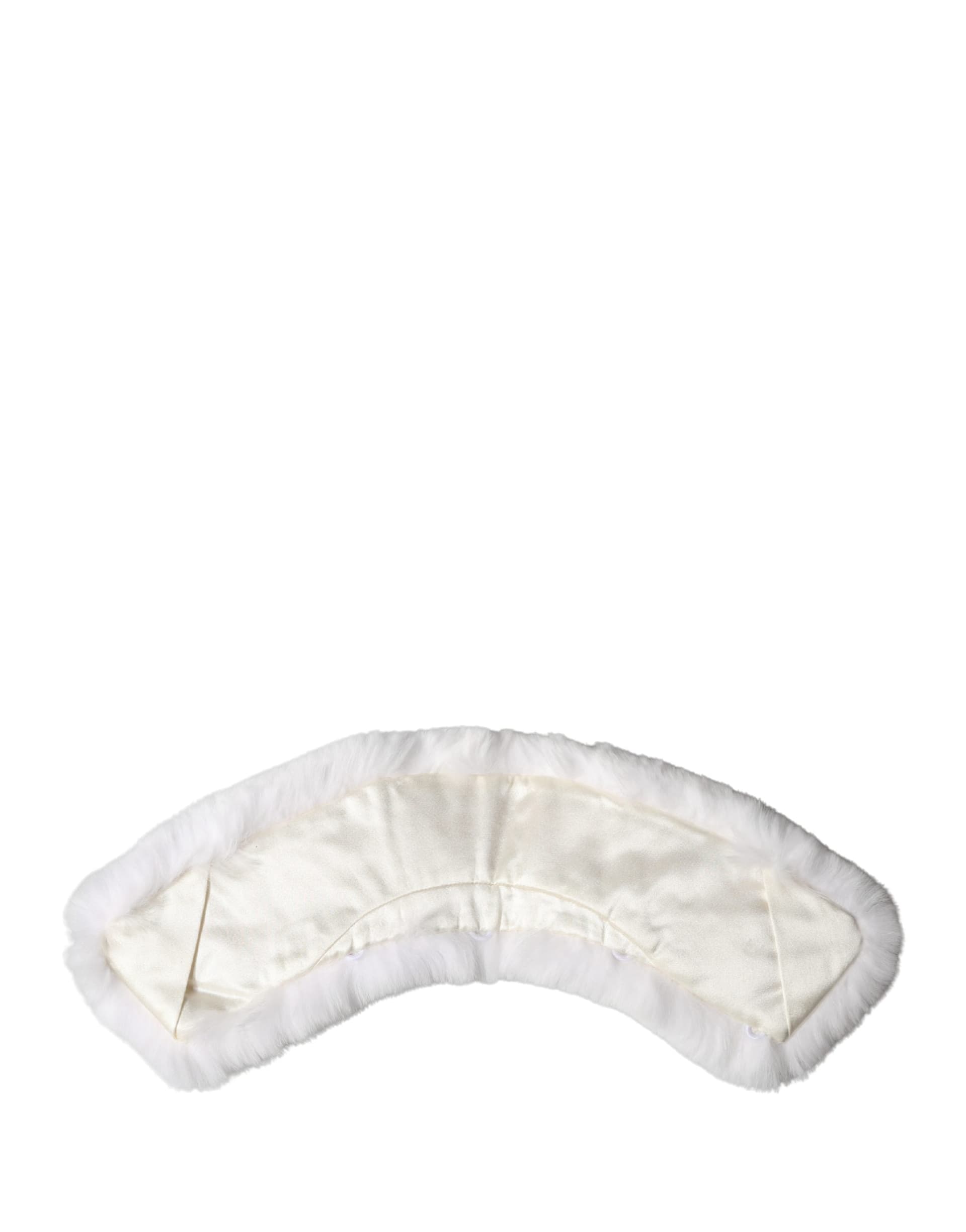 White Fur Shoulder Collar Wrap Shawl Scarf - 4