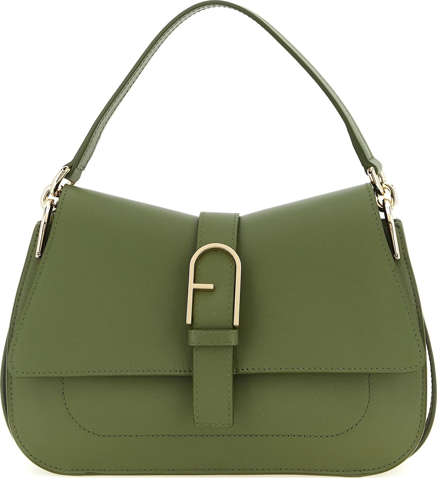 Bicolor Calfskin Shoulder Bag