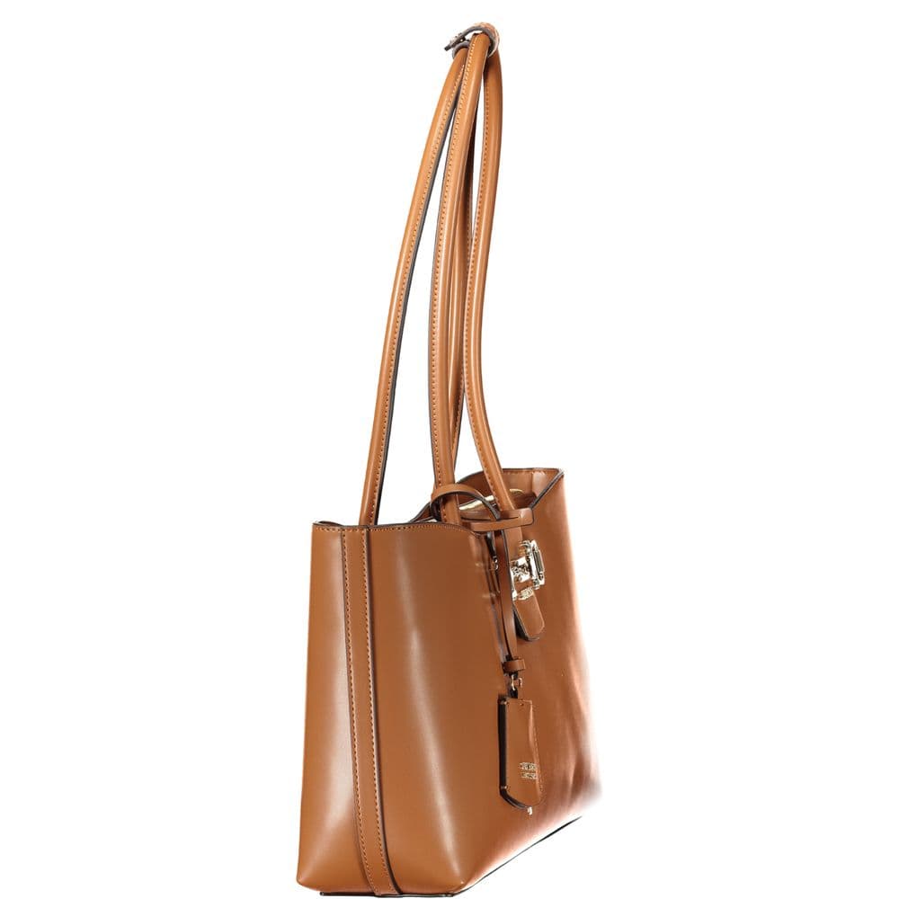 Marrone Poliuretano Women Handbag - 3