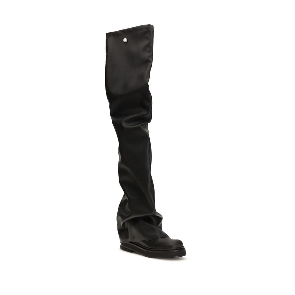 Black Polyurethane Over The Knee - 2
