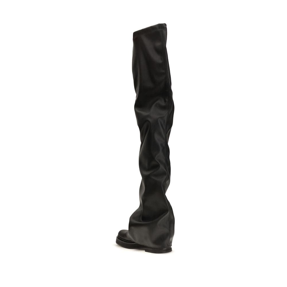 Black Polyurethane Over The Knee - 3