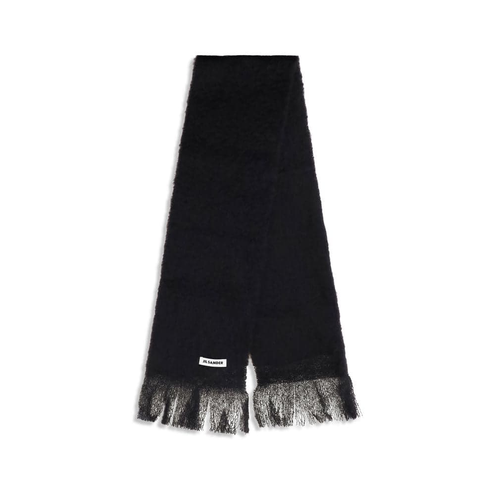 Black Wool Oves Aries Scarf - 2