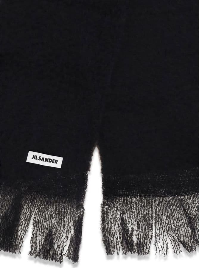 Black Wool Oves Aries Scarf - 3