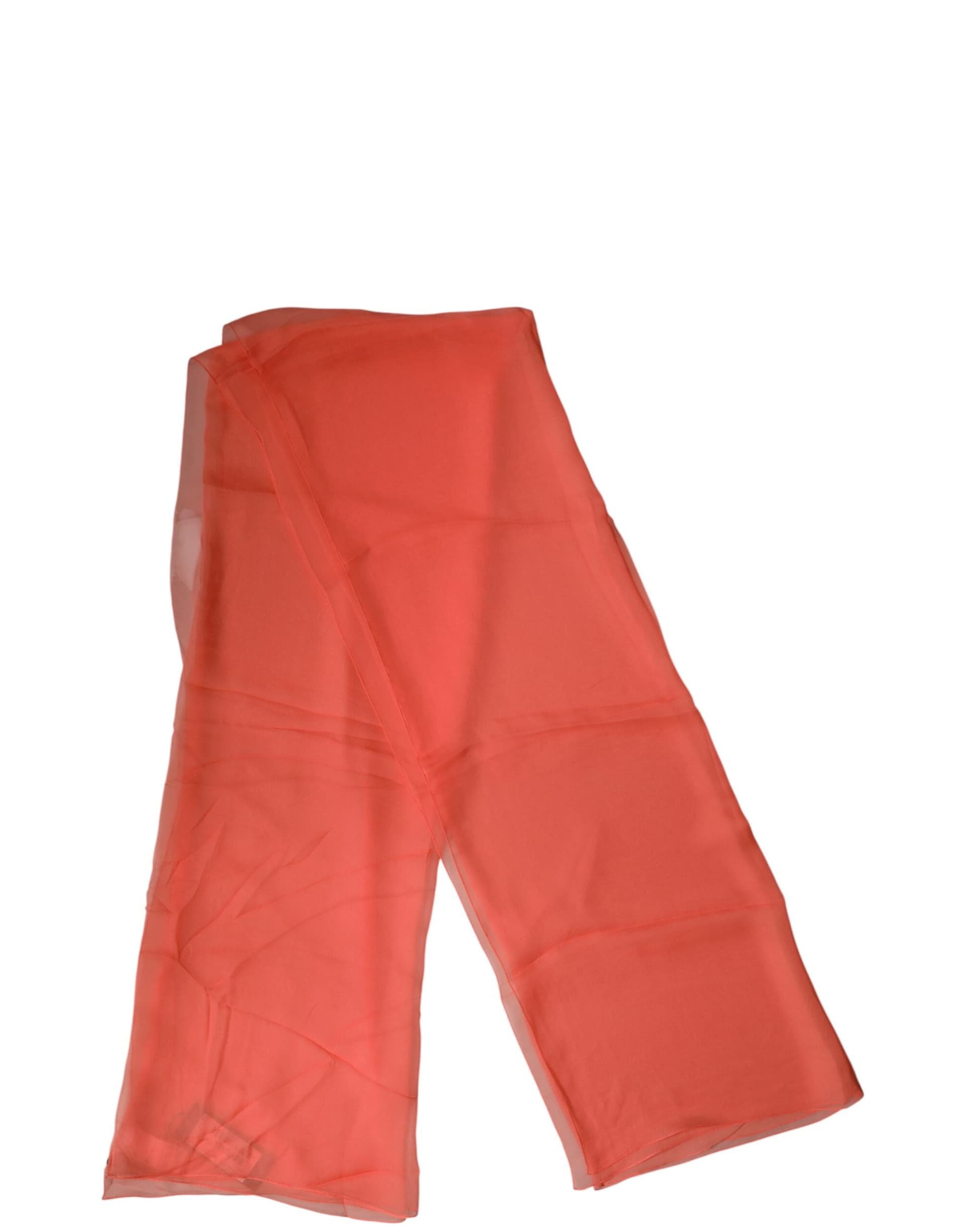 Orange Stole Silk Neck Wrap Shawl Men Scarf - 4