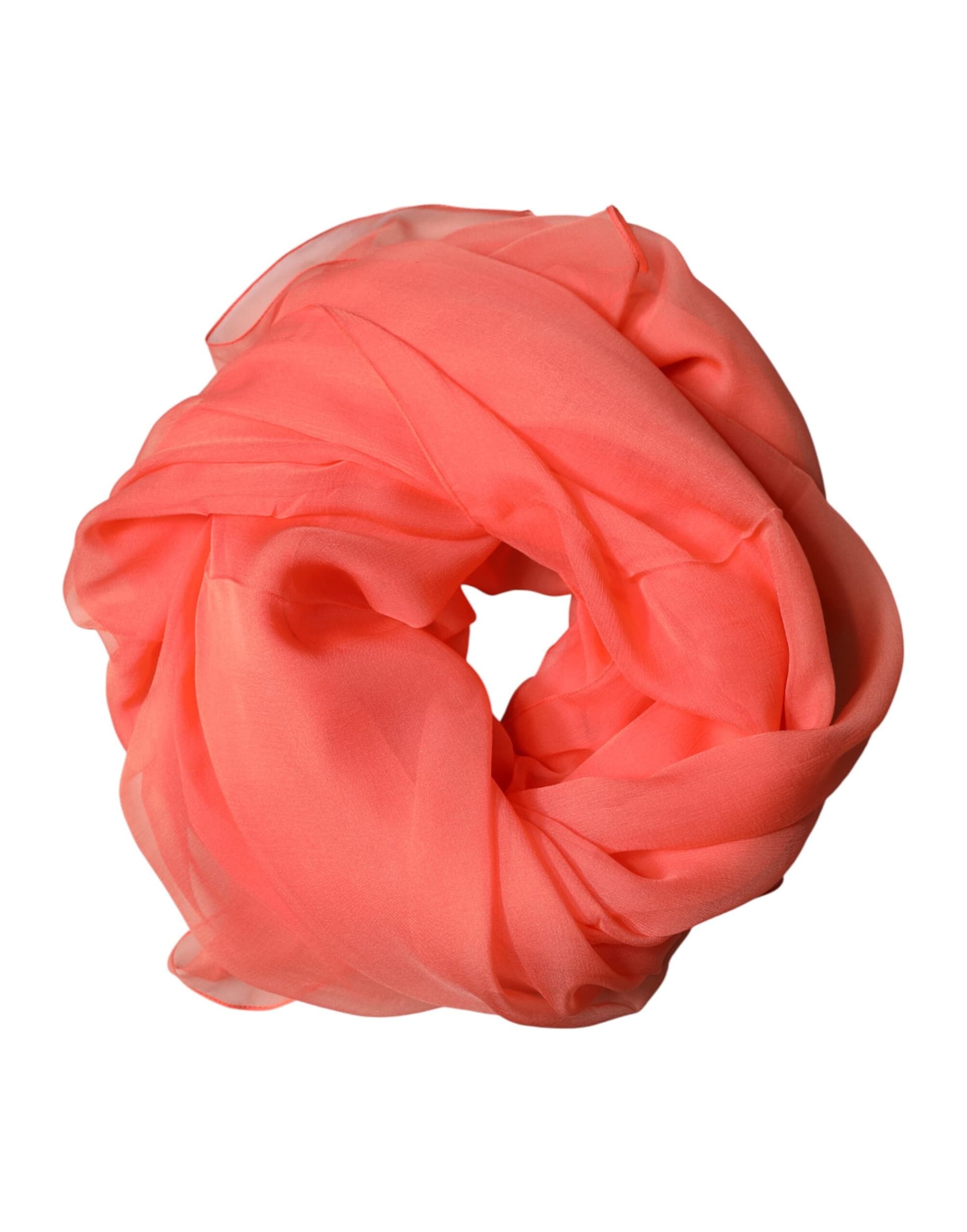 Orange Stole Silk Neck Wrap Shawl Men Scarf - 5