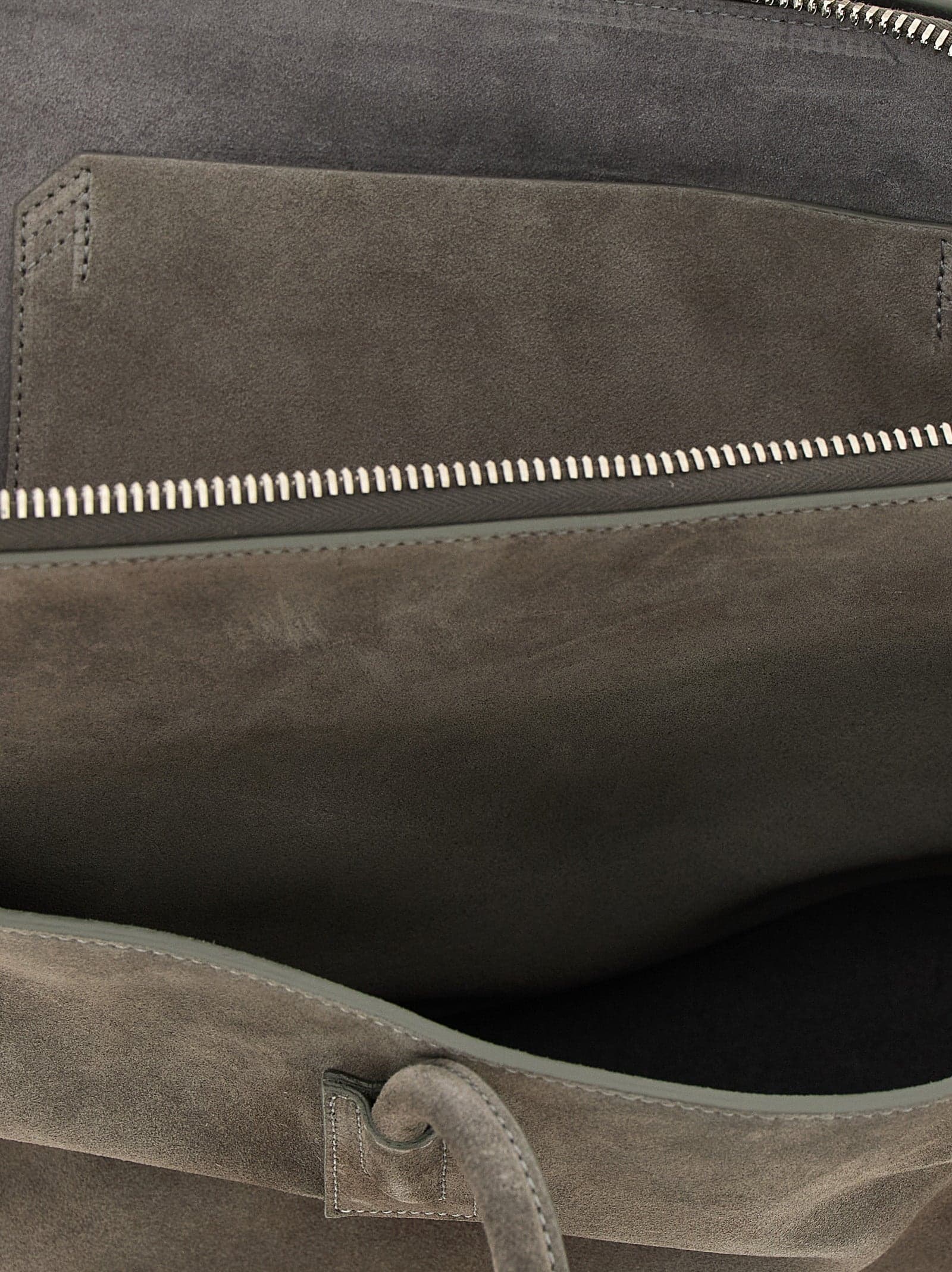 Gray Bovine Leather Shoulder Bag - 4