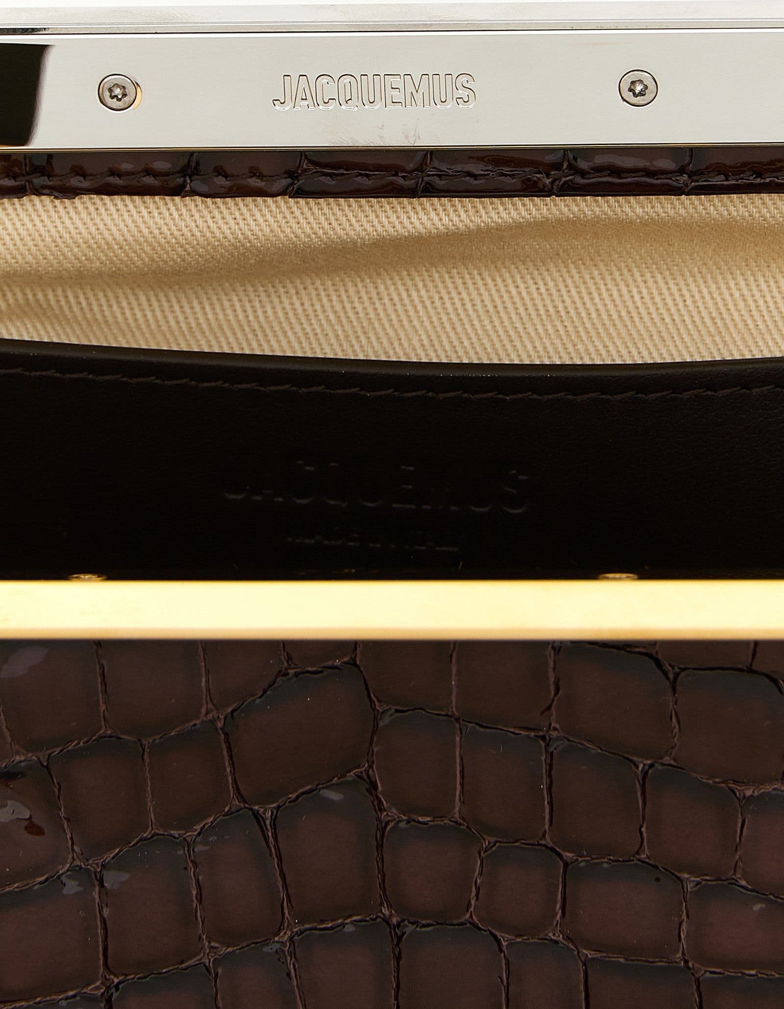 Brown Goatskin Clutch Bag - 5