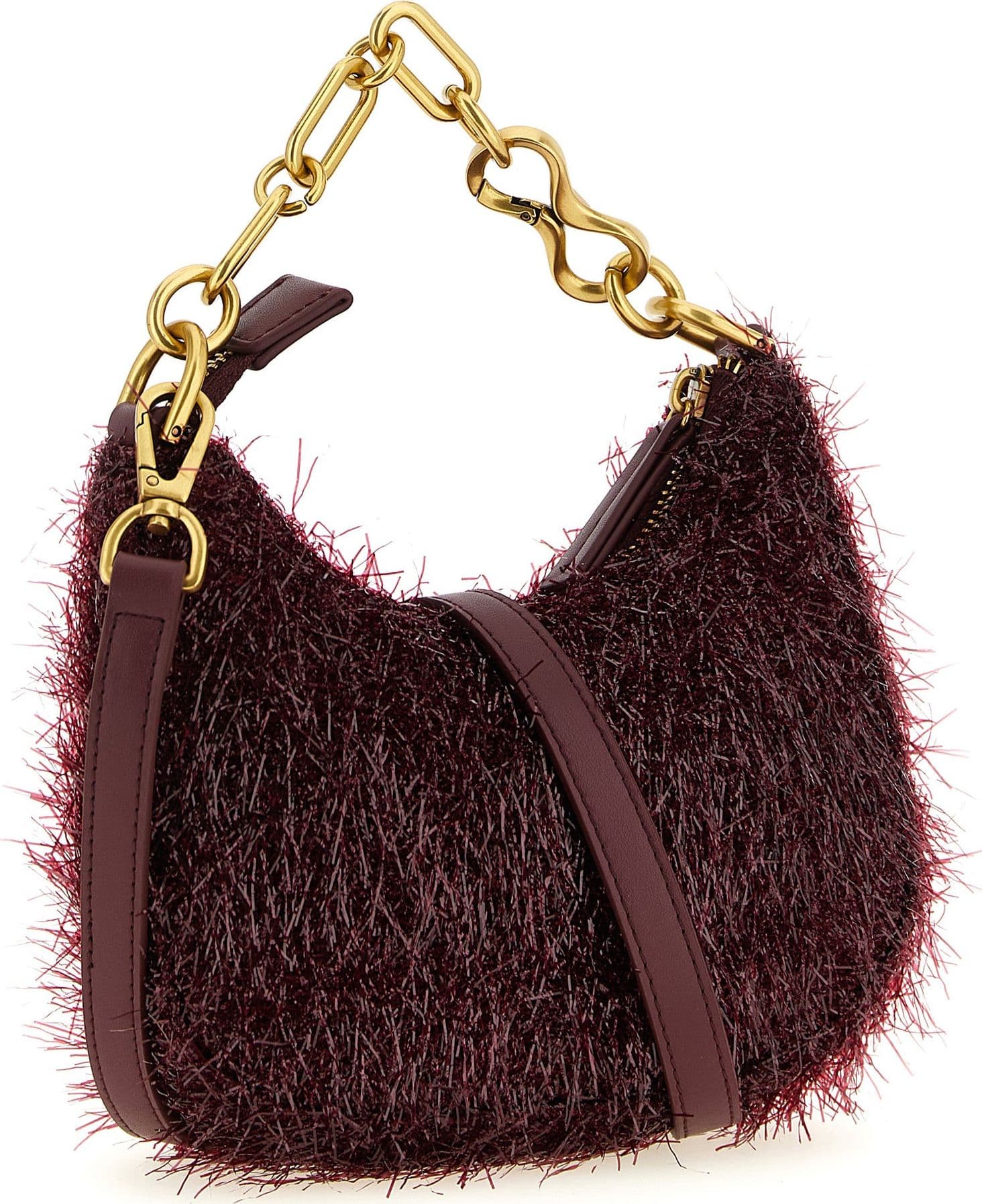 Bordeaux Polyester Handbag - 2