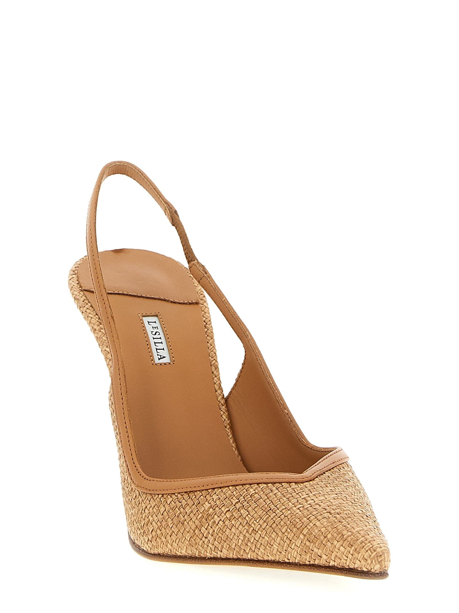 Brown Polyamide High Heel Pumps - 2