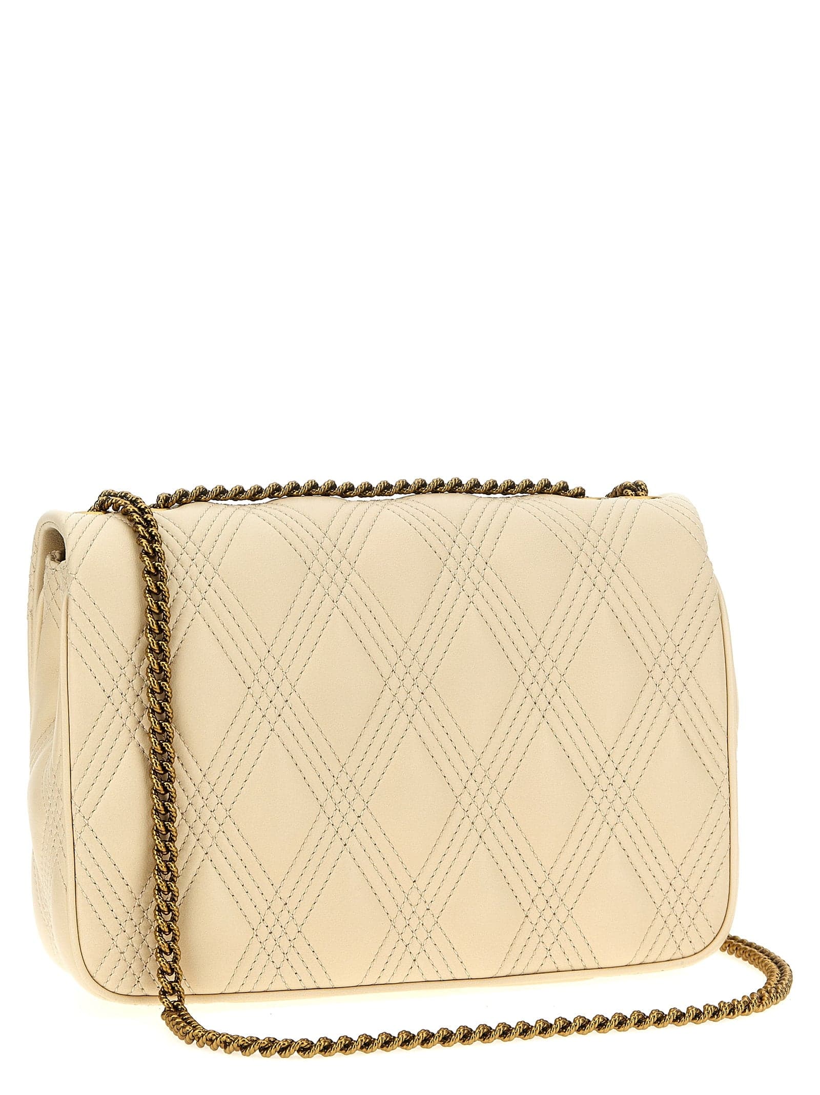 White Lamb Leather Shoulder Bag - 2