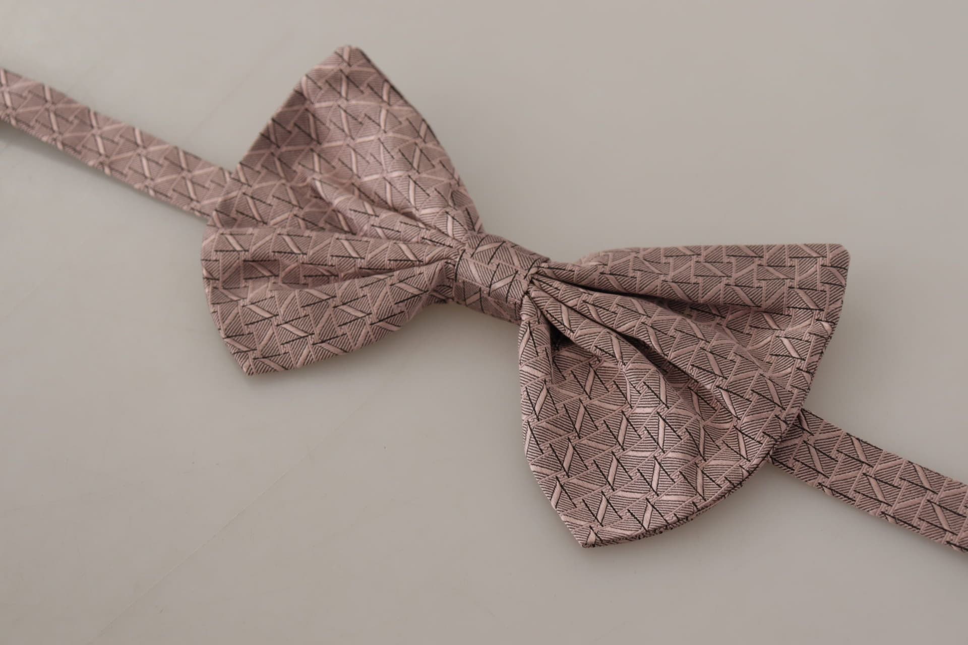 Gray Fantasy Print Adjustable Neck Papillon Bow Tie - 5