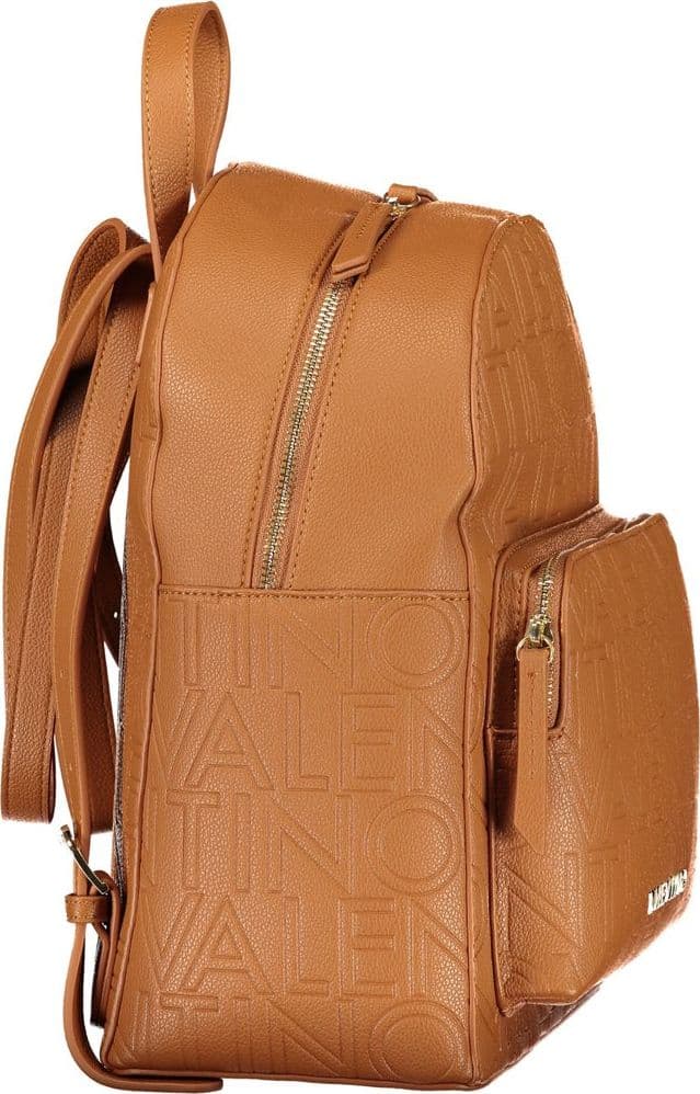 Brown Polyurethane Women's Backpack - 3