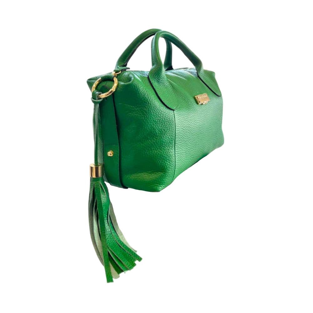 Green Leather Women Handbag - 2