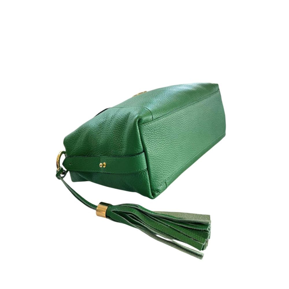 Green Leather Women Handbag - 4