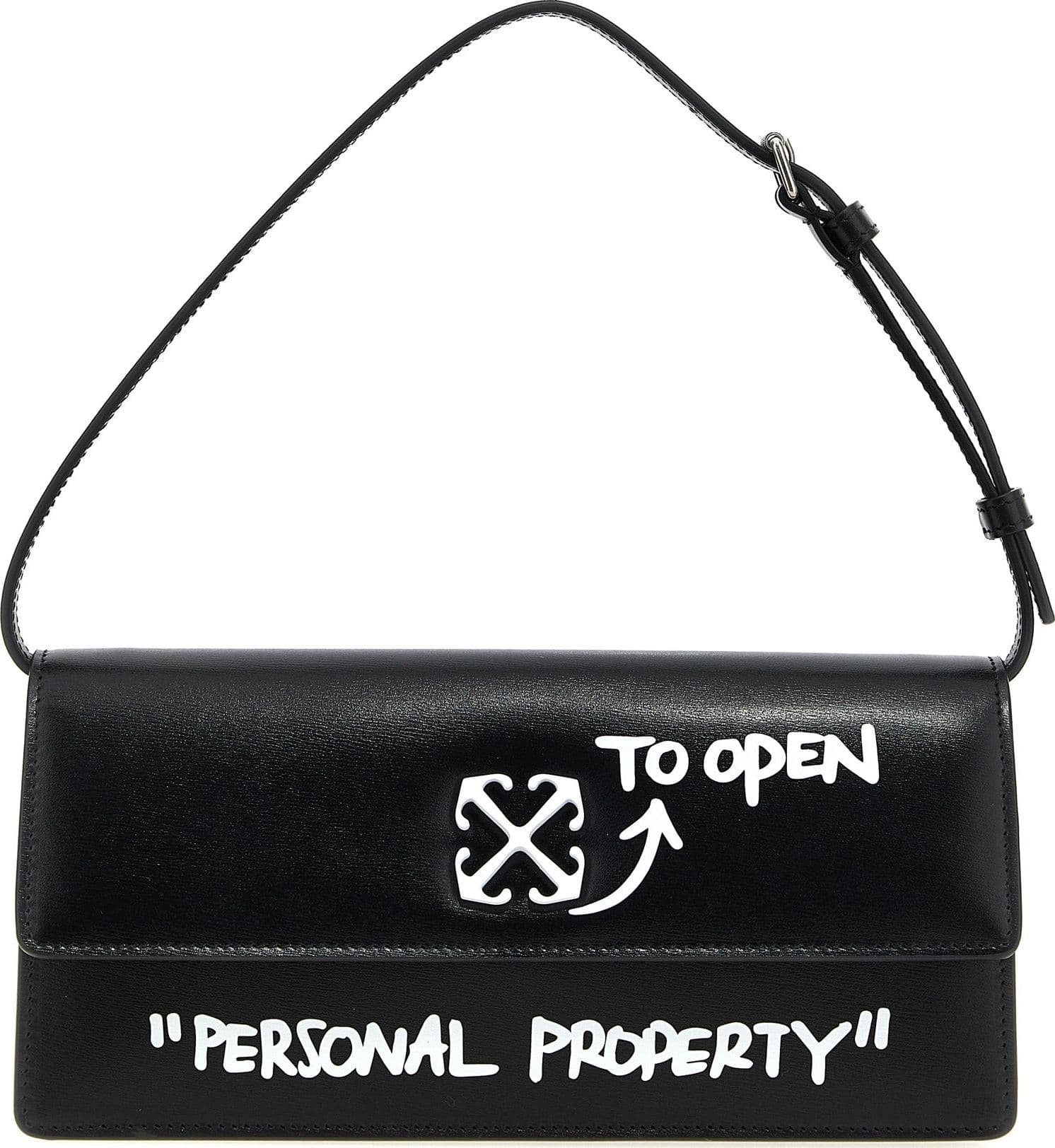 Bicolor Calfskin Shoulder Bag