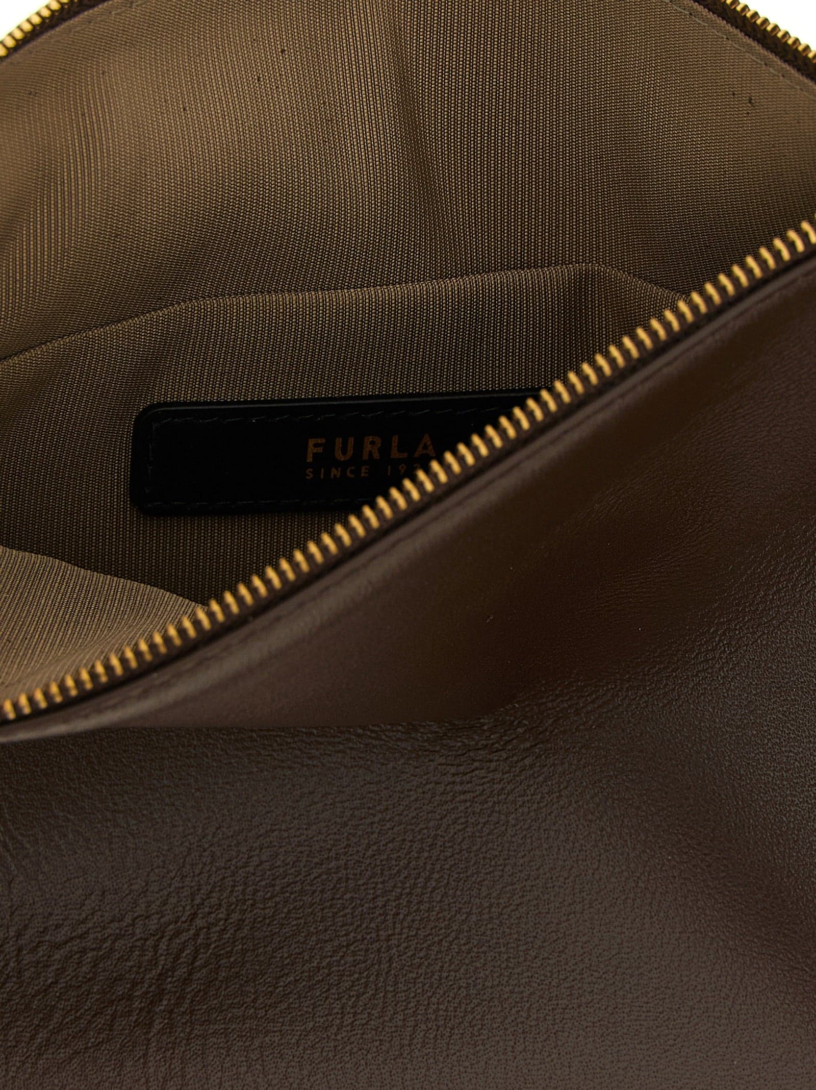 Brown Lamb Leather Shoulder Bag - 4