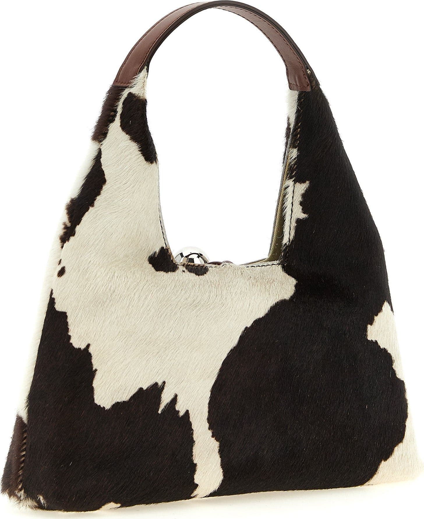 Brown Calfskin Handbag - 2