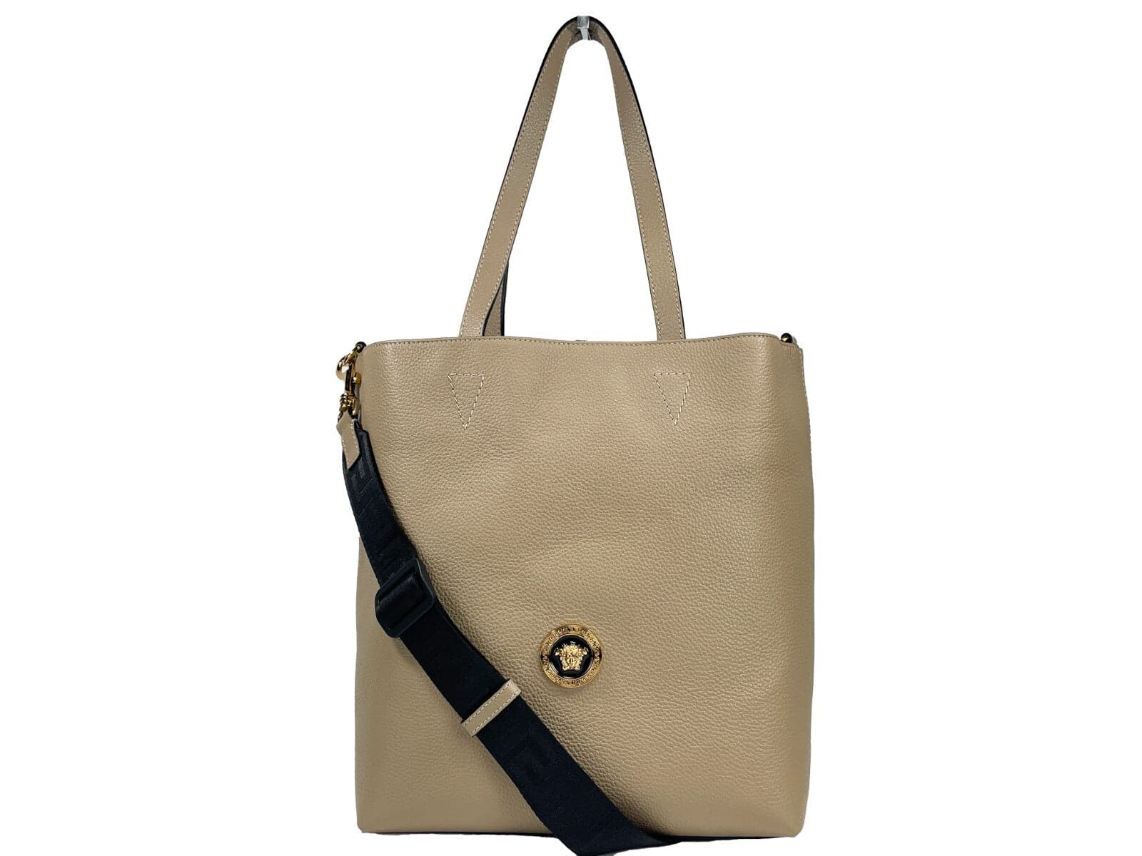 Versace Medusa Large Leather Tote Bag With Pouch - 2