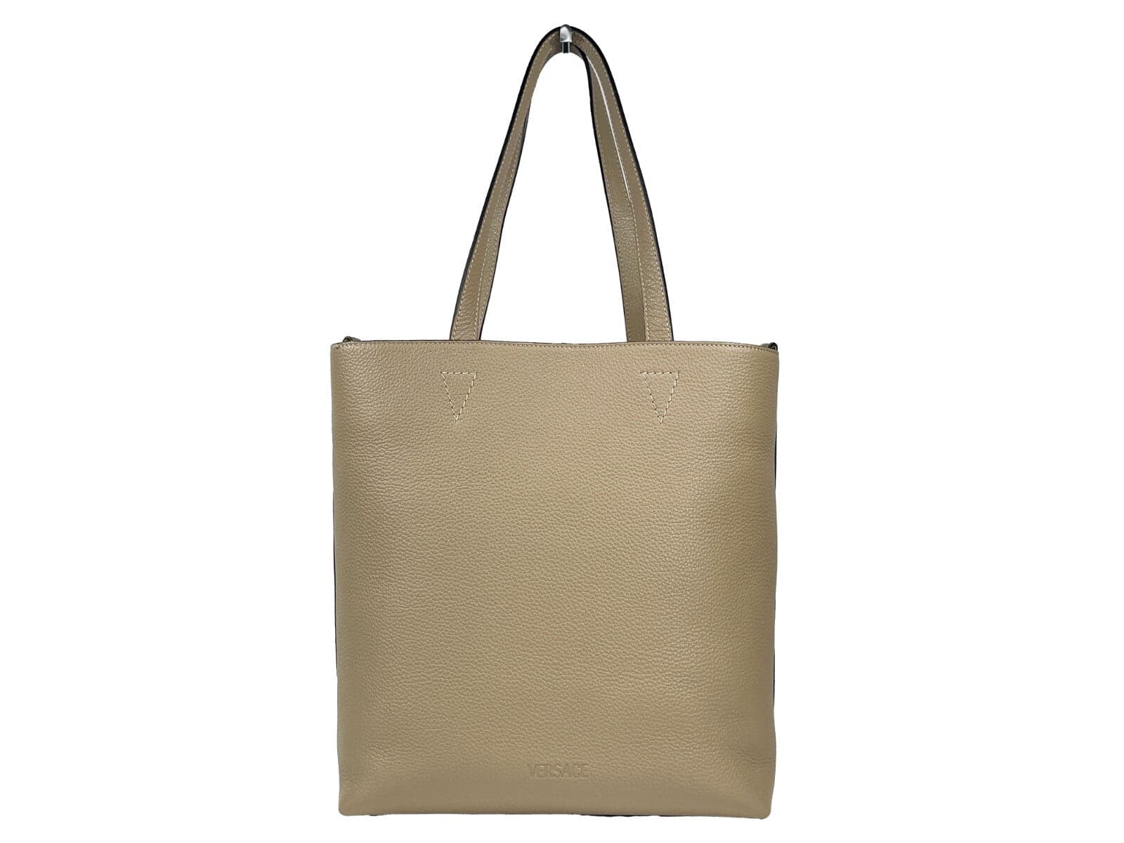 Versace Medusa Large Leather Tote Bag With Pouch - 3