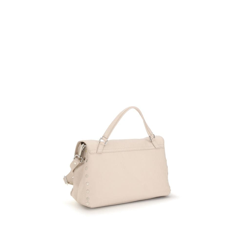 Beige Calf Leather Bos Taurus Handbag - 3