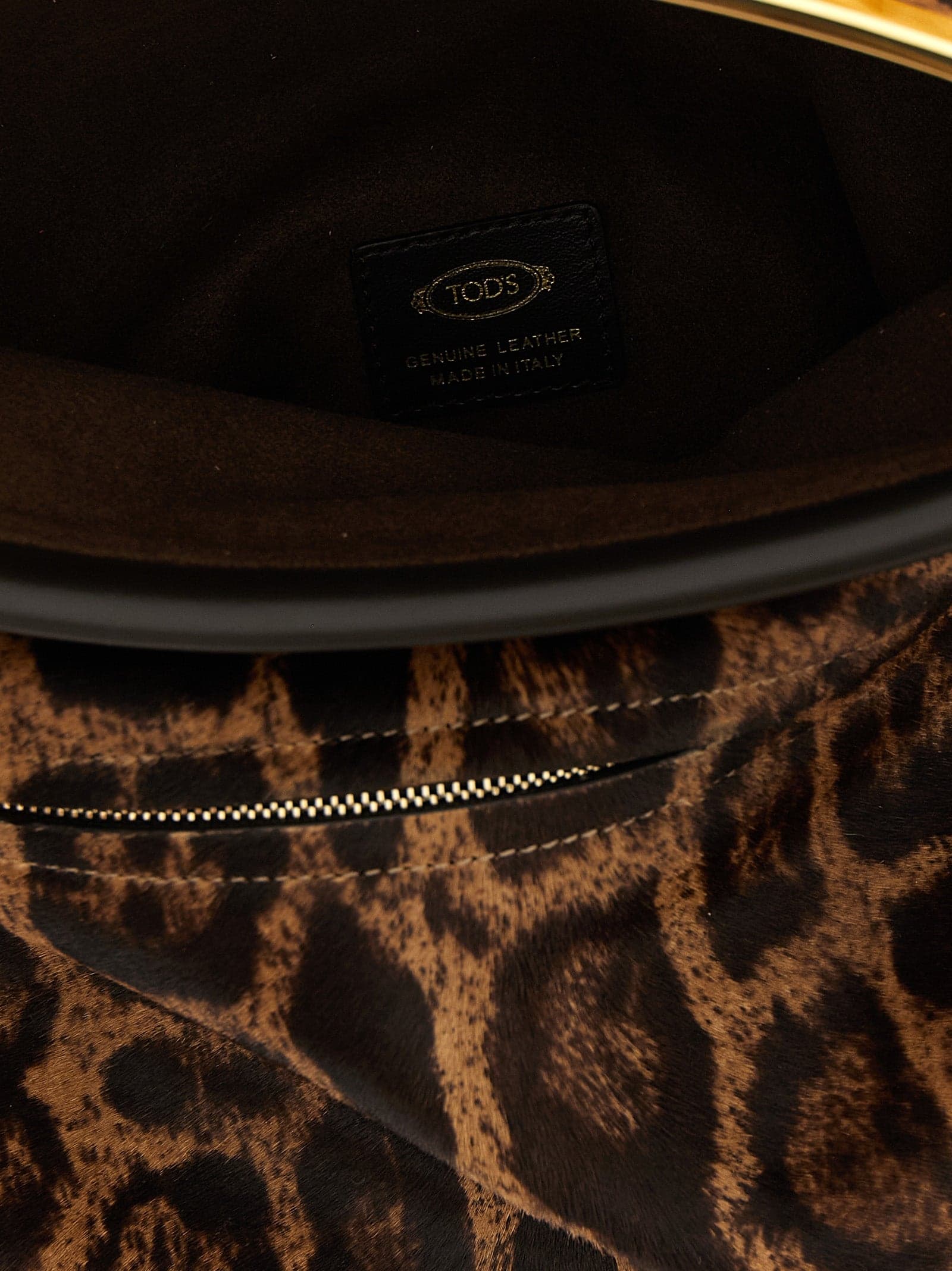 Brown Calfskin Shoulder Bag - 4