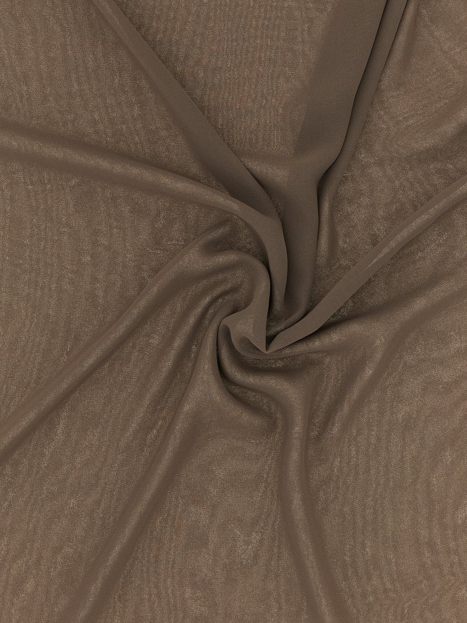 Brown Polyester Scarf - 3