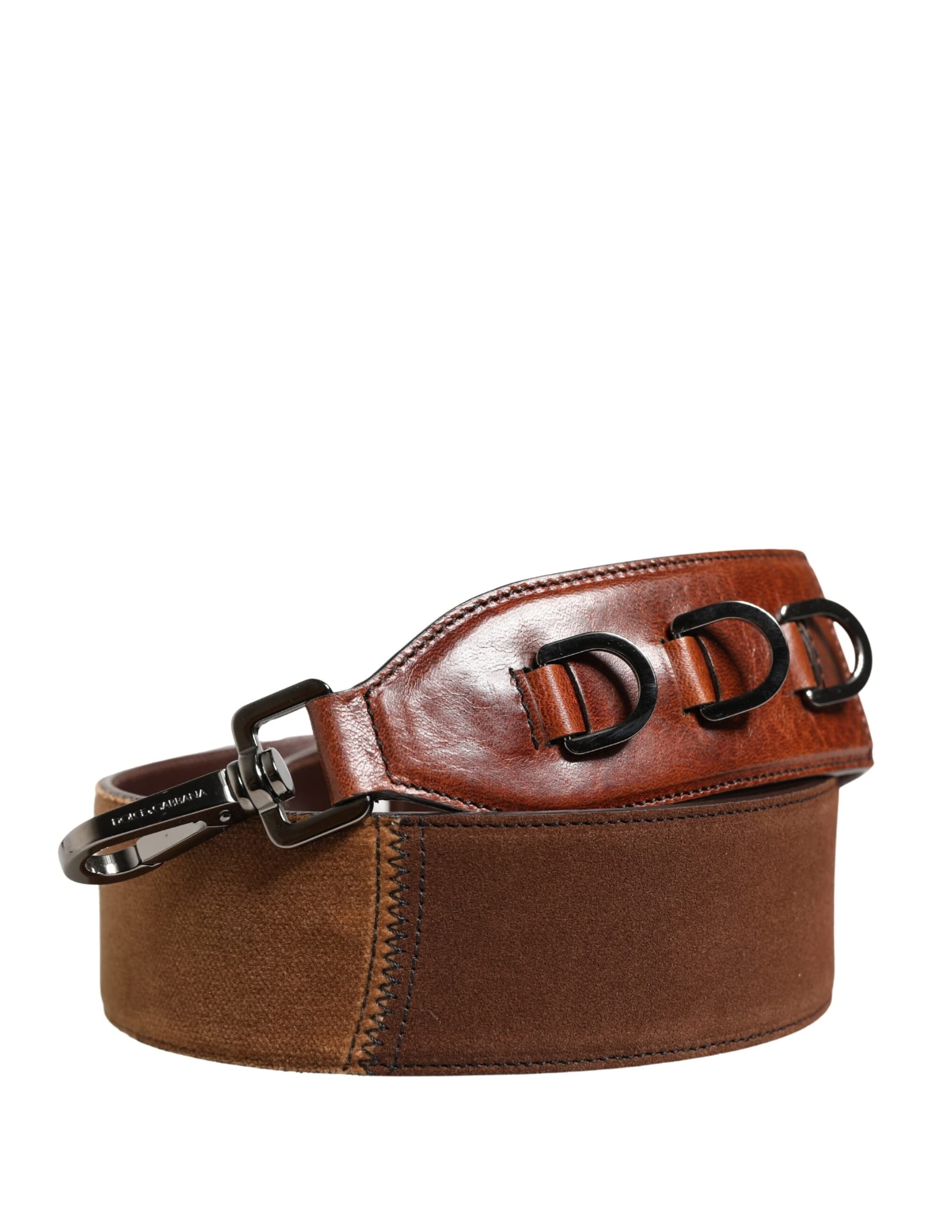 Brown Horse Velvet Leather Bag Accessory Shoulder Strap - 4