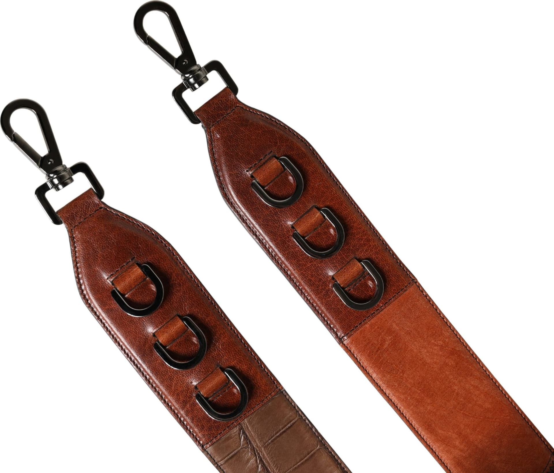 Brown Horse Velvet Leather Bag Accessory Shoulder Strap - 7