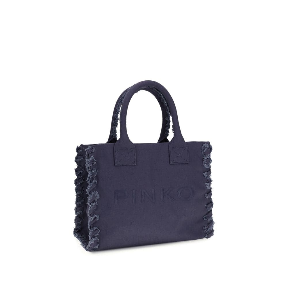 Blue Cotton Shoulder Bag - 2