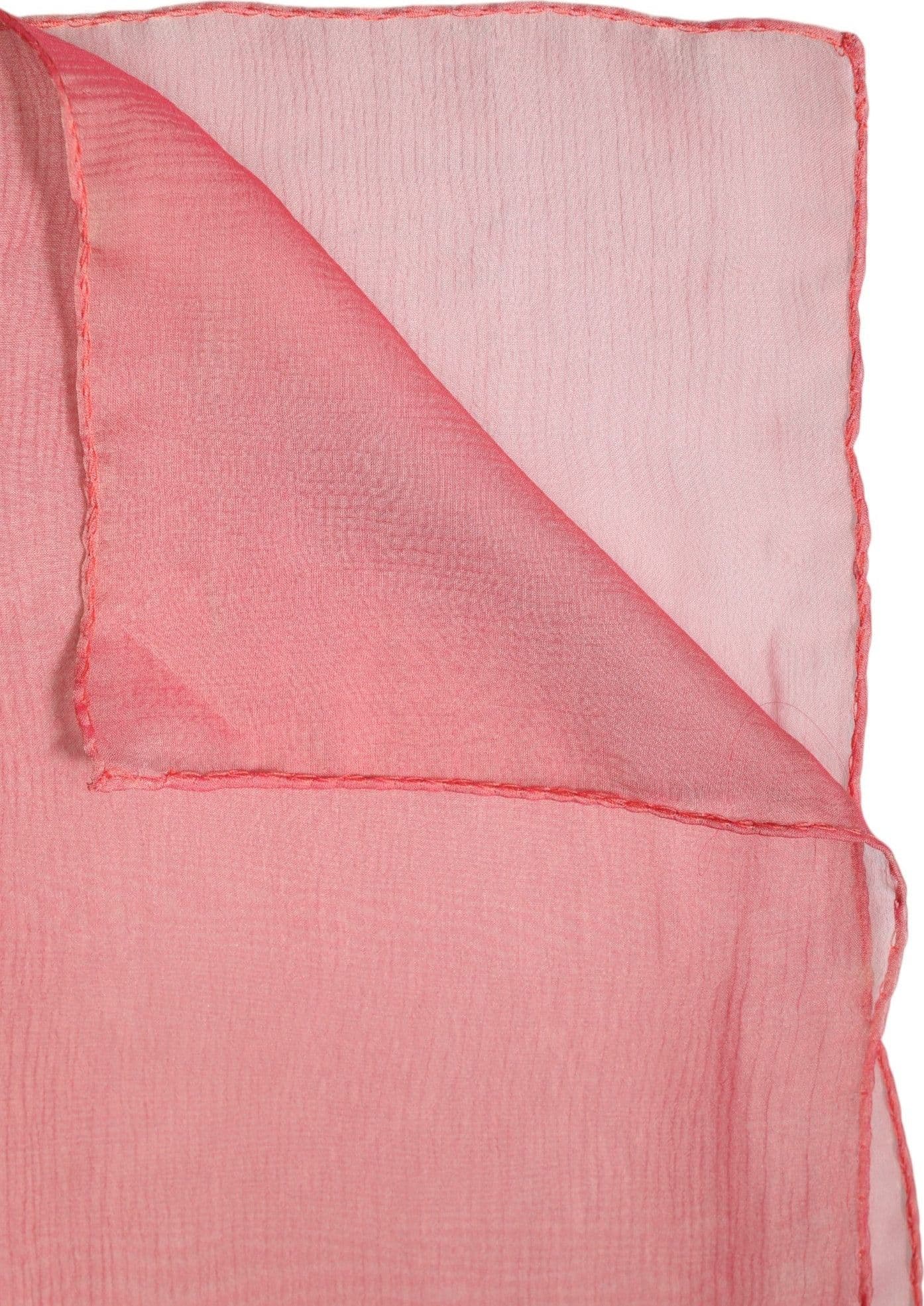 Pink Silk Rectangle Women Wrap Shawl Scarf - 4