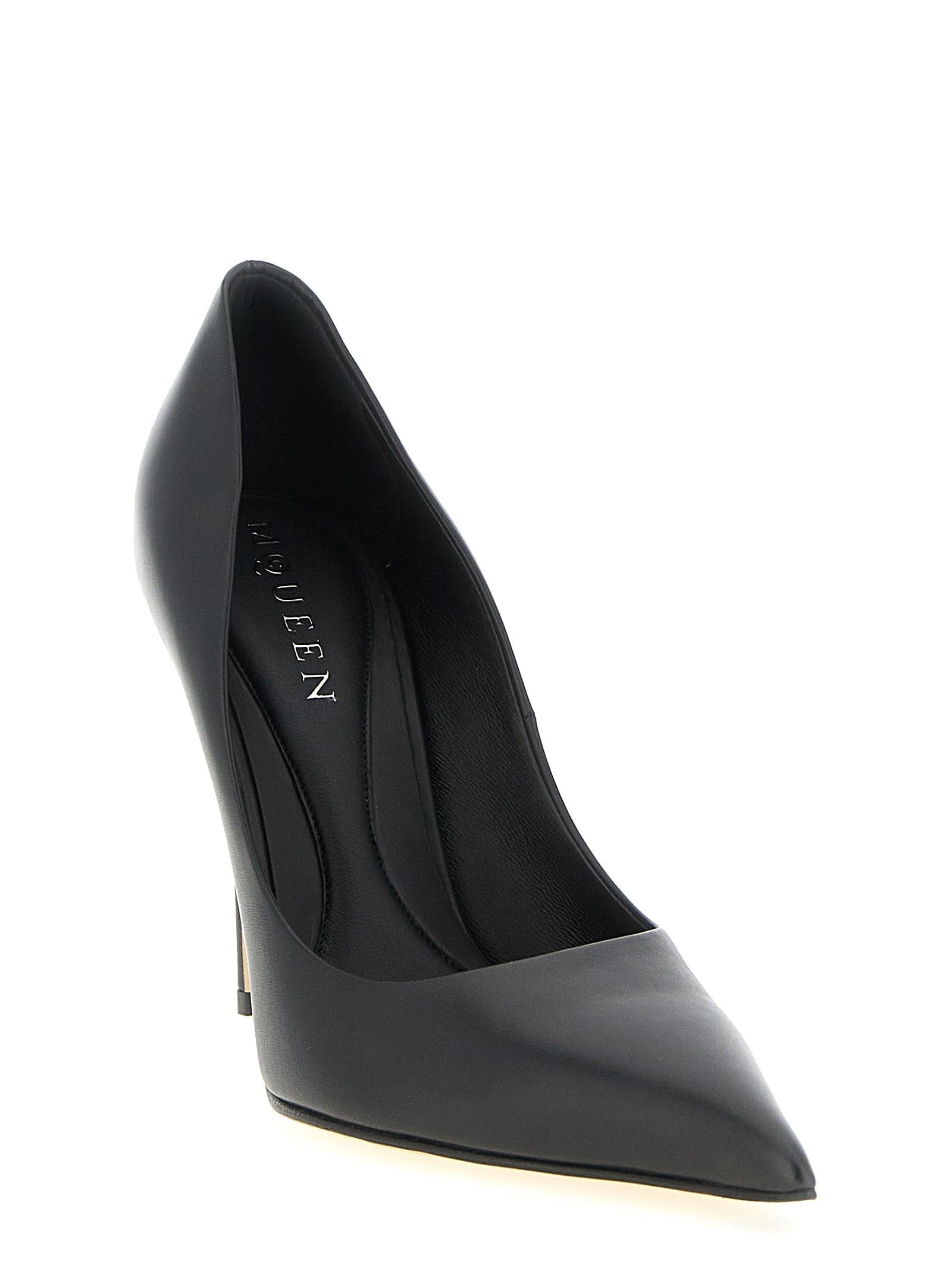 Black Calfskin High Heel Pumps - 2