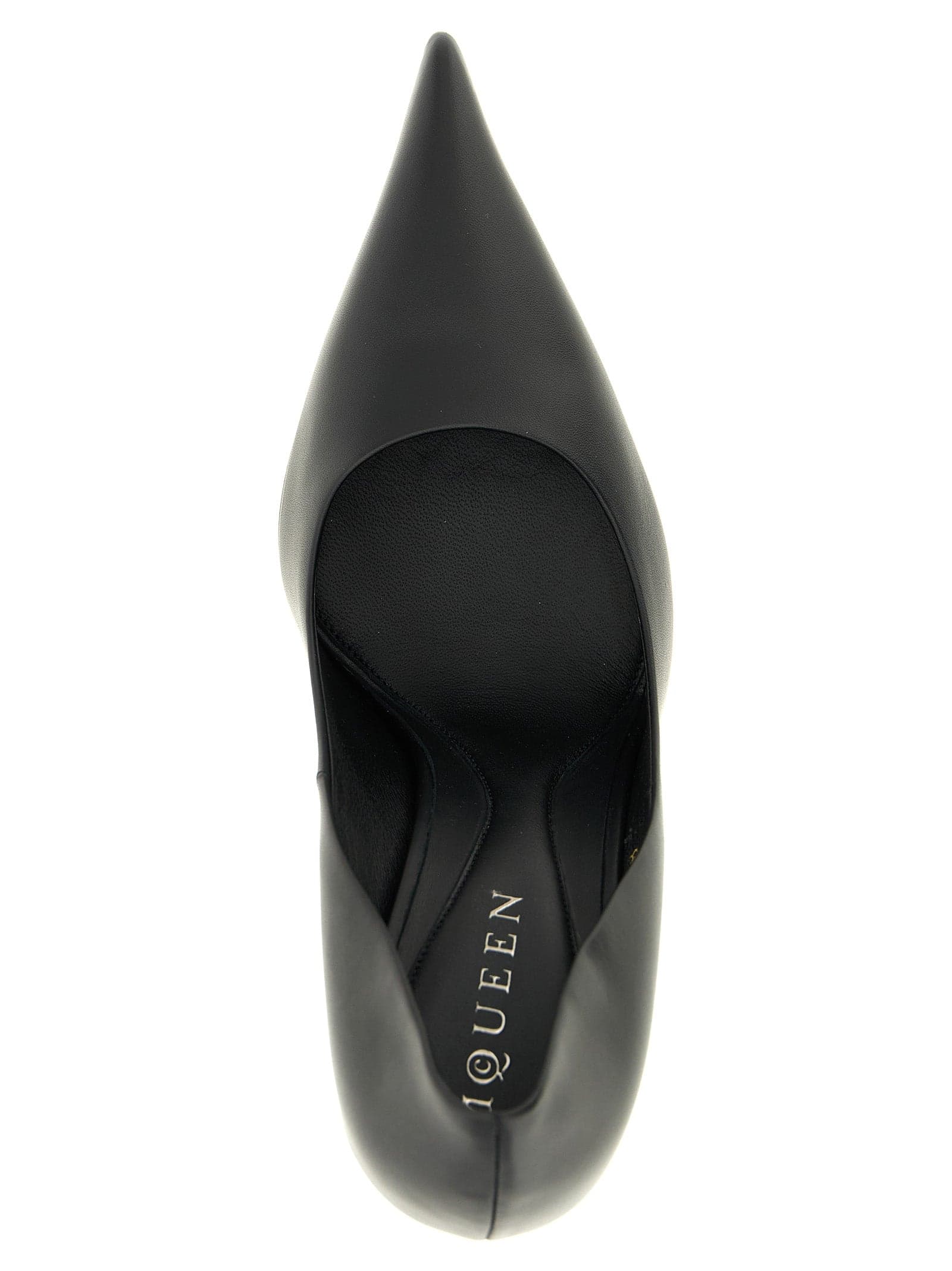 Black Calfskin High Heel Pumps - 4