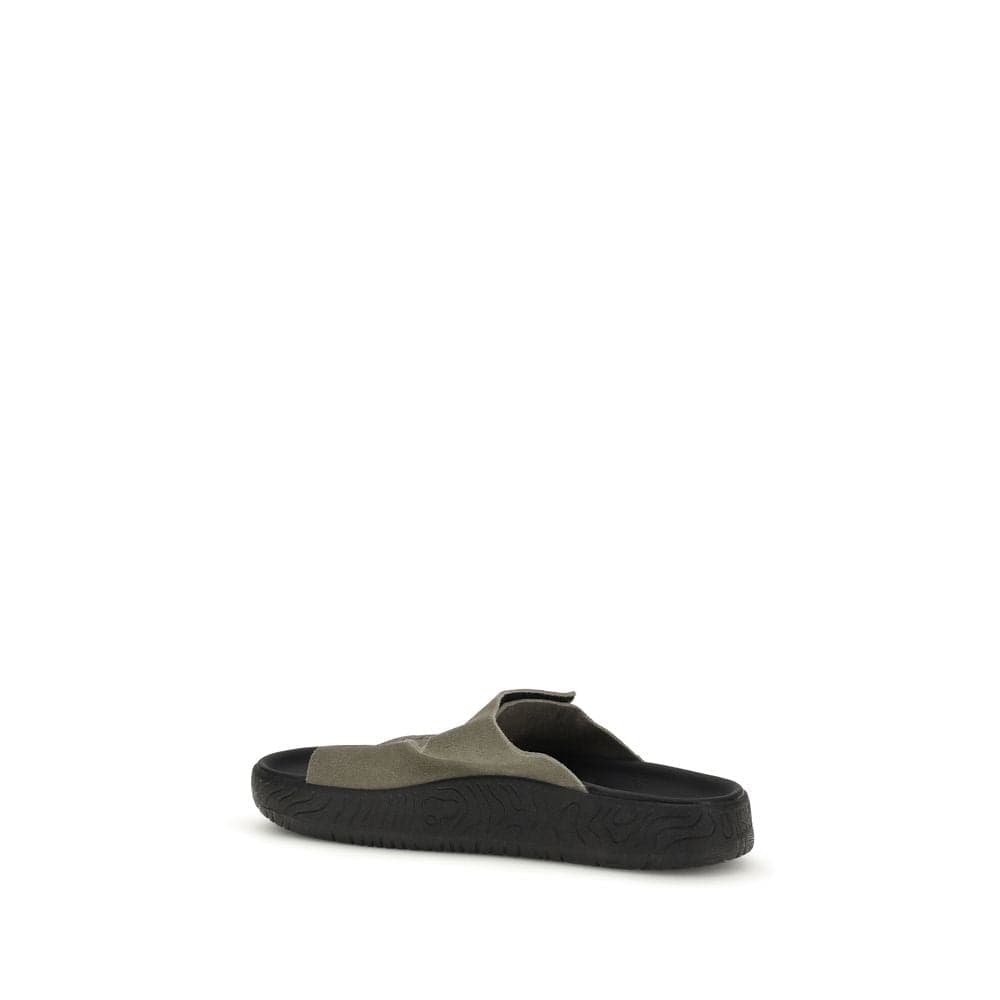 Bicolor Calf Leather Bos Taurus Flat Sandals - 3