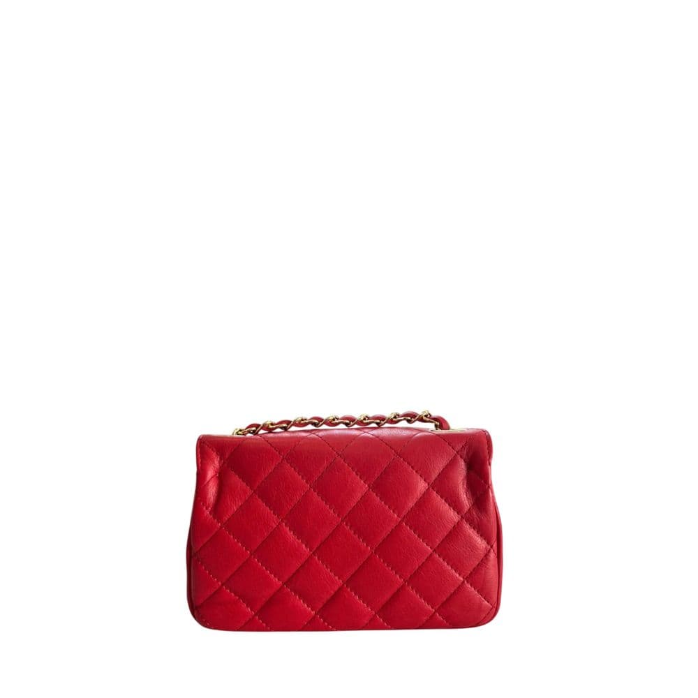 Red Leather Women Crossbody Bag - 3