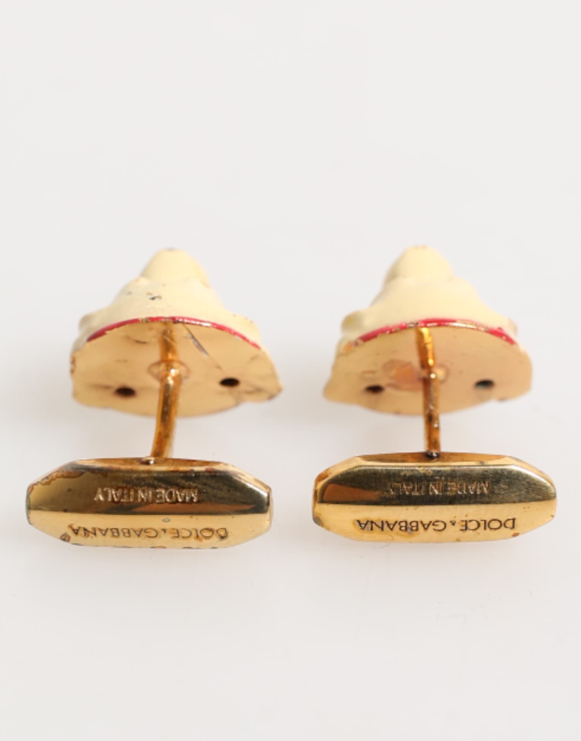 Brass Gold Tone Dog Puppy Men's Accessories Cufflink - 4