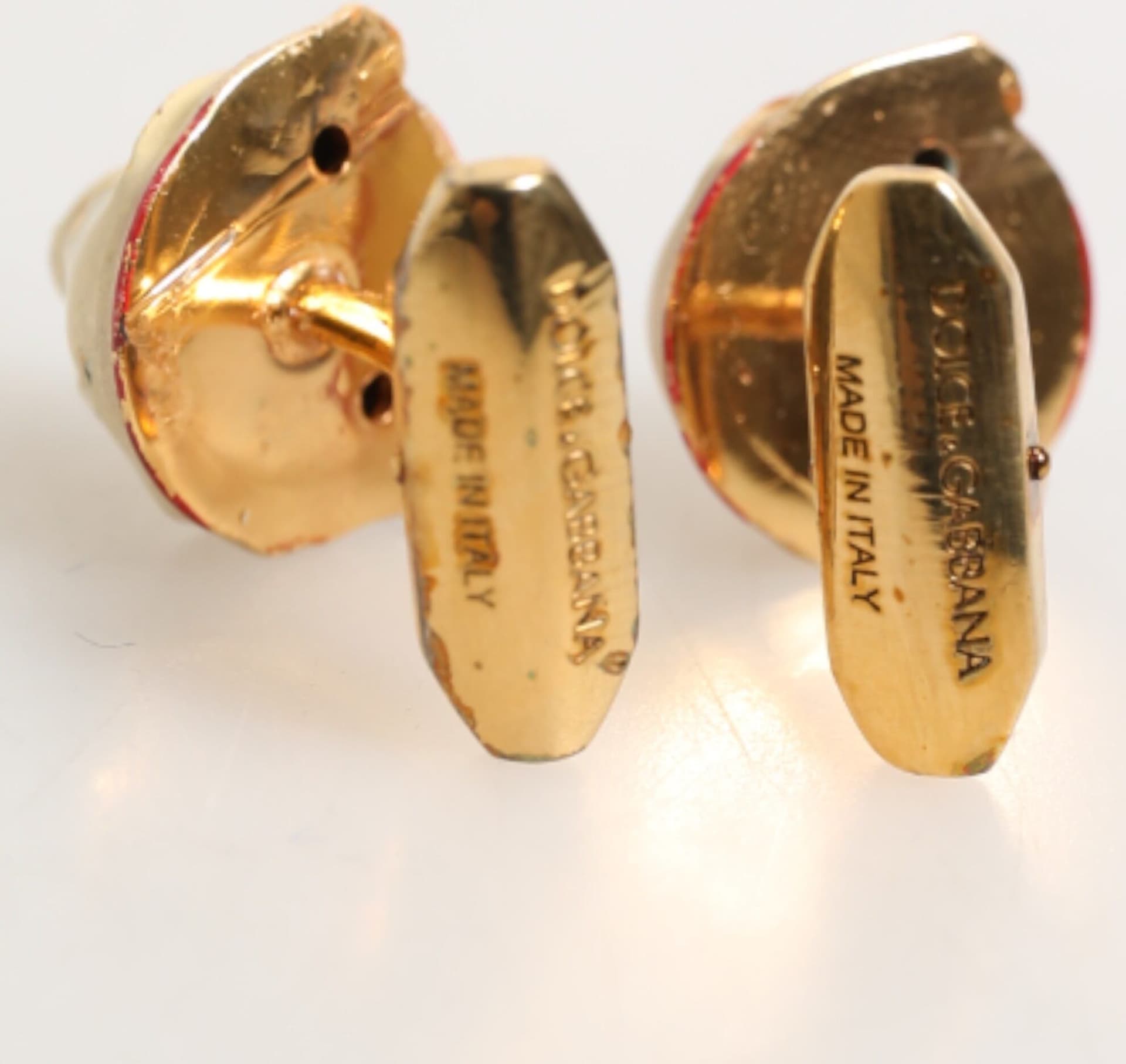 Brass Gold Tone Dog Puppy Men's Accessories Cufflink - 5